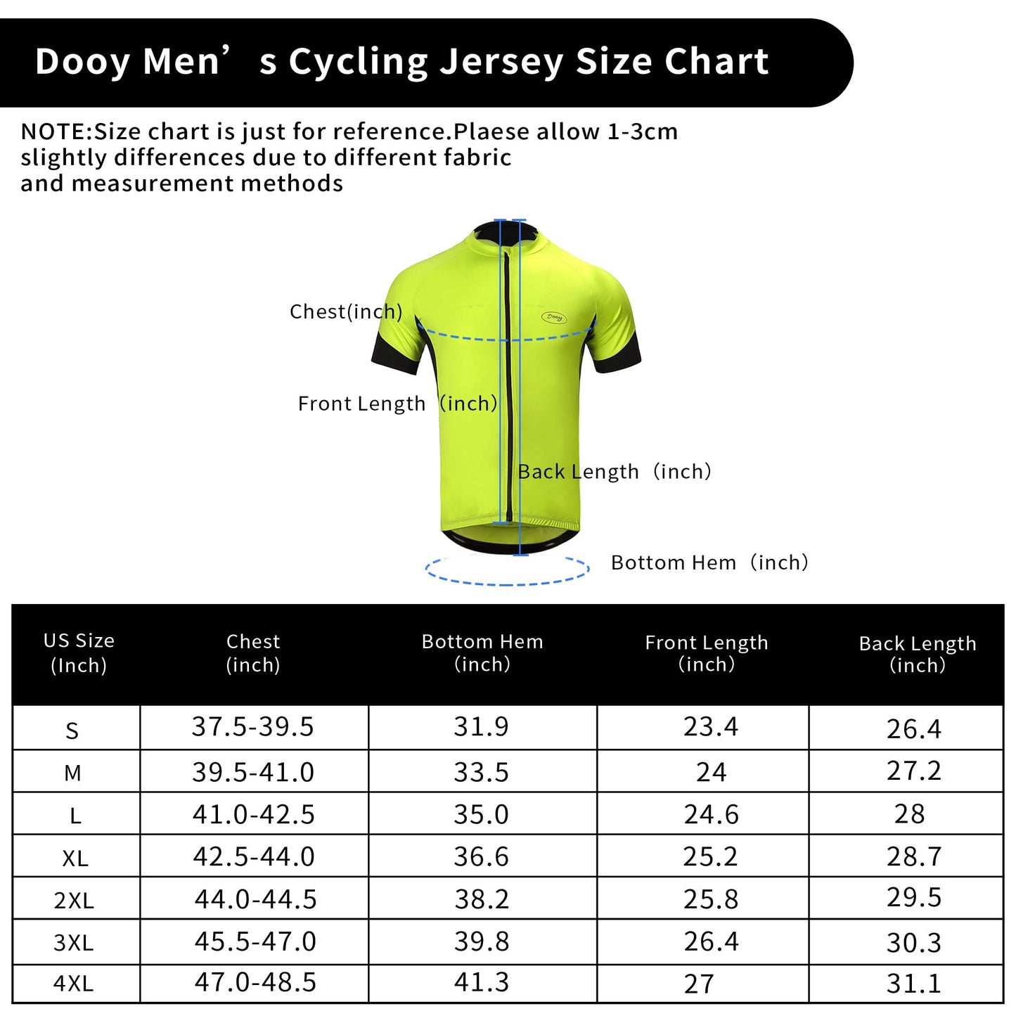 Dooy Cycling Jersey Mens Short Sleeve Bike Bicycle Shirts Biking Clothing Breathable Quick-Dry Shirt with Pockets(Yellow,Small)