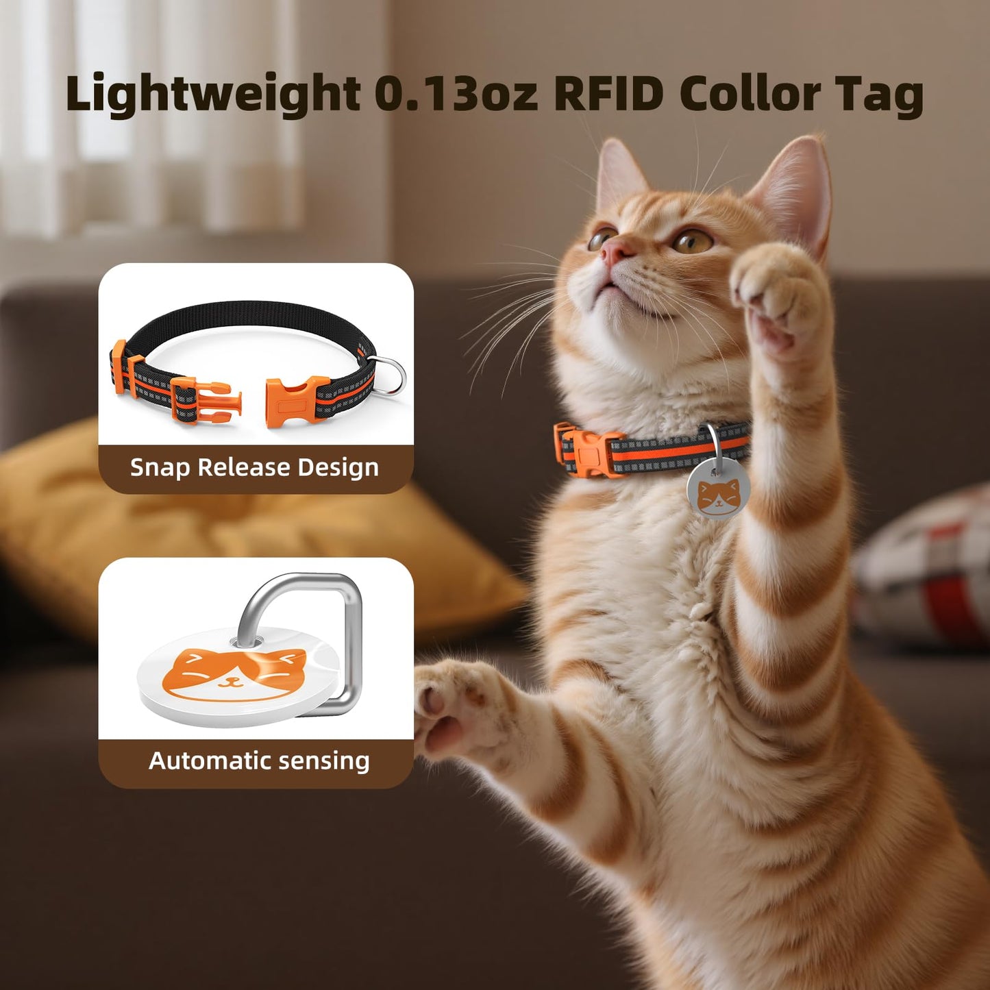 Smart RFID Cat Feeder with Collar Sensors – Automatic Timed Pet Feeder for Multi-Cat, 4 Feeding Modes, Voice Recorder, LCD Display, Wet/Dry Food Compatible