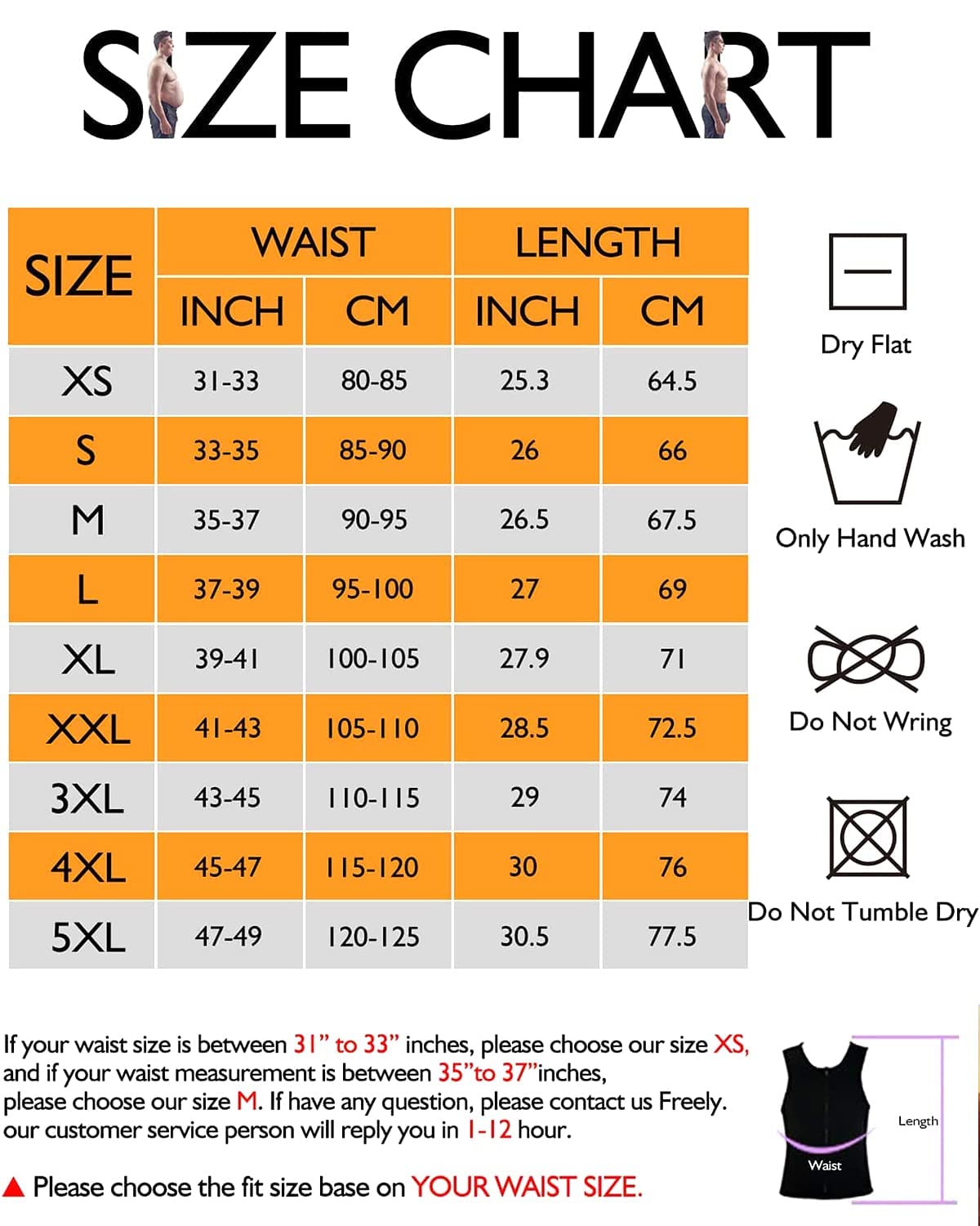 NonEcho Men Sauna Vest Hot Sweat Waist Trainer Corset Neoprene Tank Top Shapewear Slimming Shirt Workout Suit