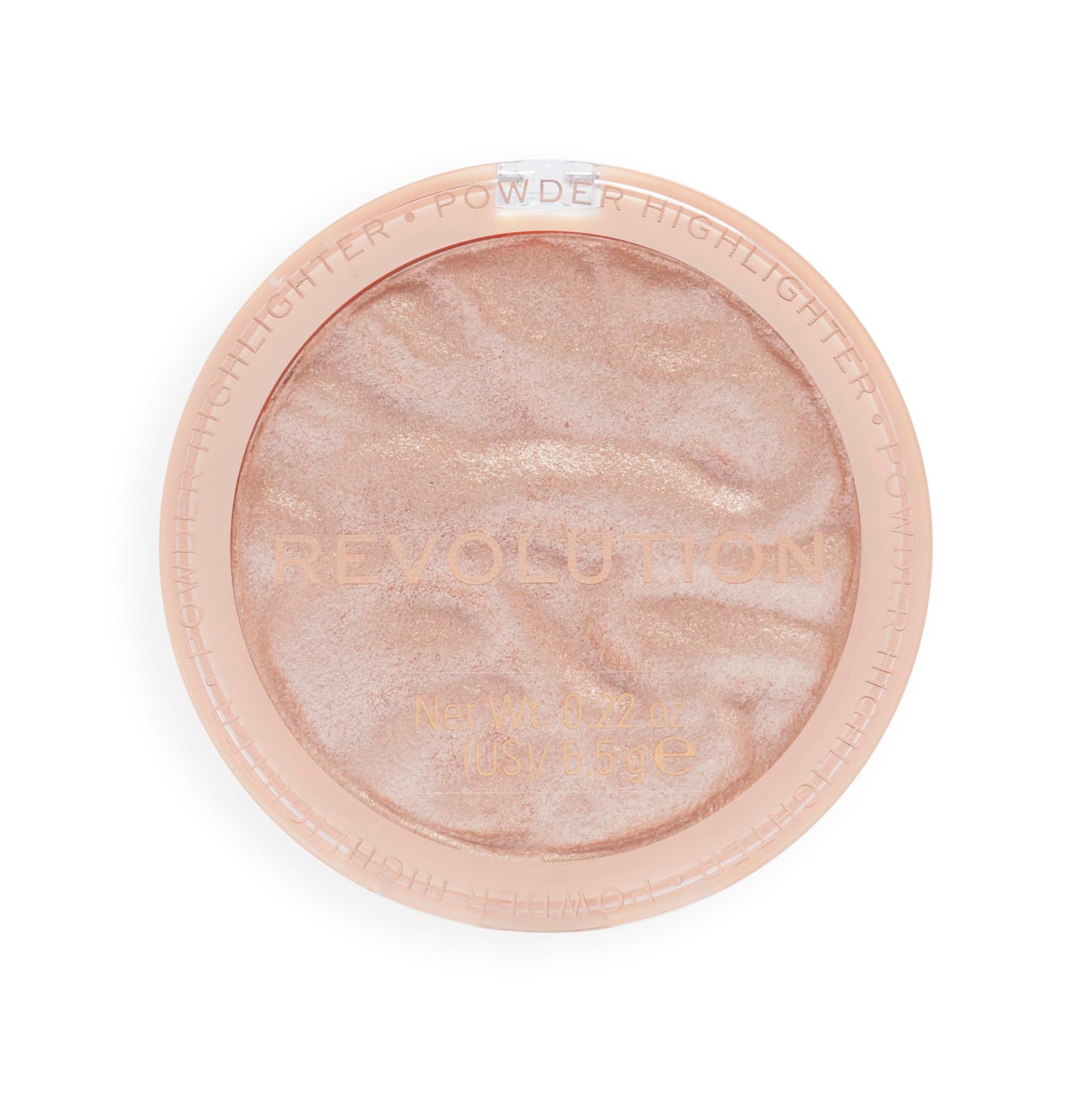 Revolution Reloaded Pressed Powder Highlighter, Intensely Pigmented for a High Impact Dewy Finish, Just My Type, 0.22 Oz