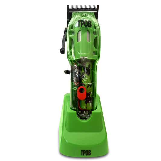 TPOB Slime 2 Professional Hair Clippers Collection (Green with Splatts and XO Blade)