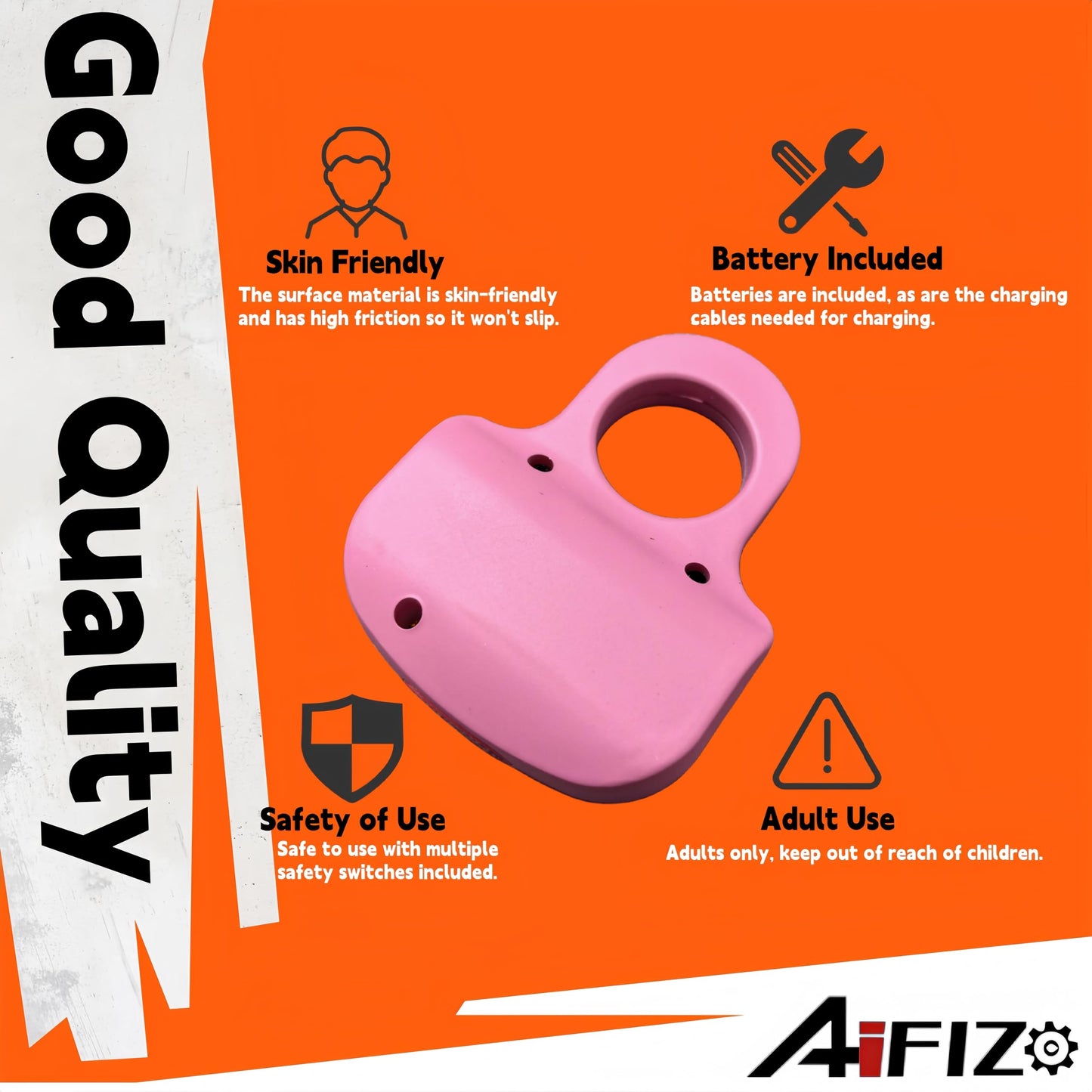 AIFIZO Stun Gun with Safety Switch Easy Cary USB Rechargeable