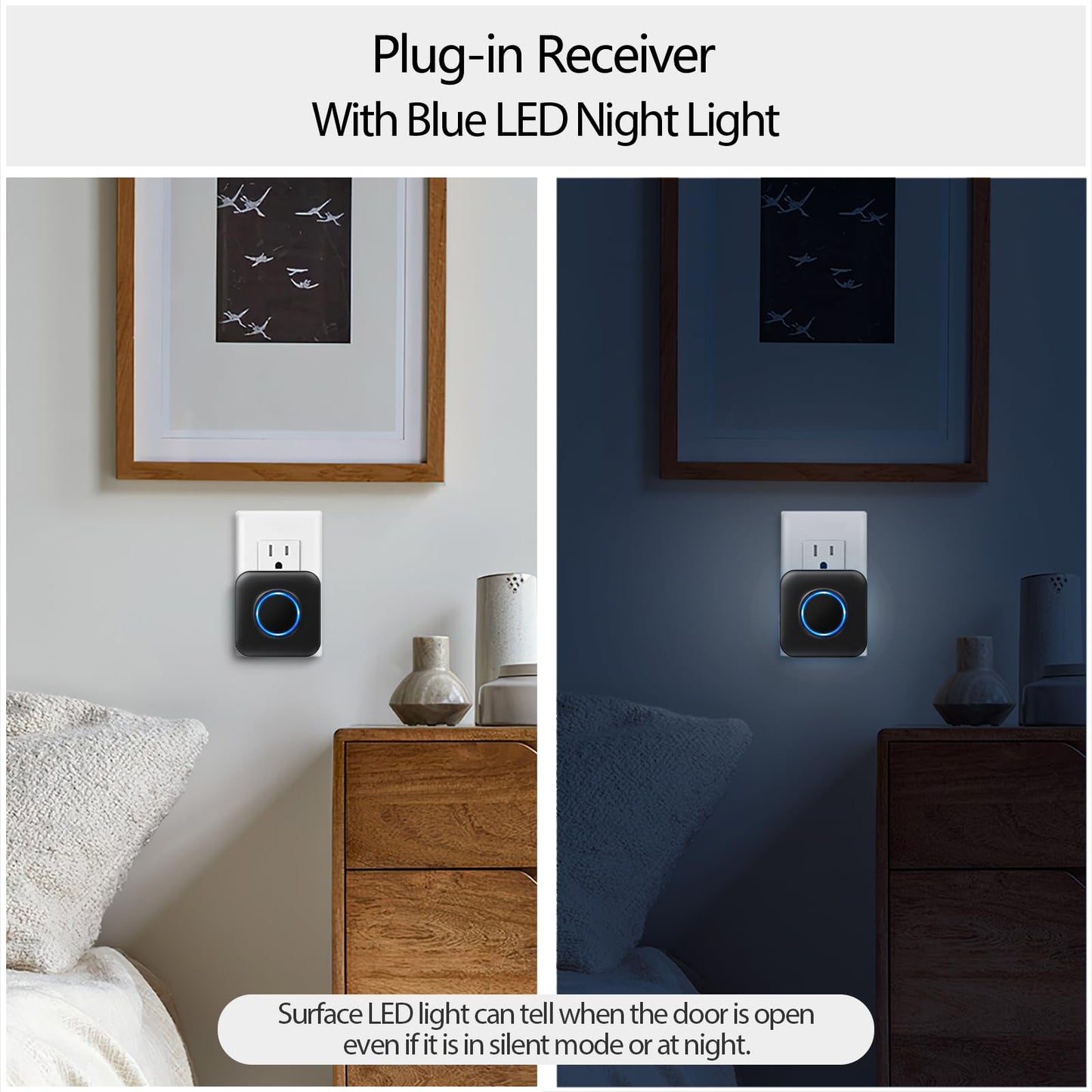 Satisure Wireless Doorbell Chime Video Doorbell Extender - Compatible with Blink Video Doorbell and Blink Video Doorbell (2nd Gen) (1 Video Doorbell Extender 1 Receiver)