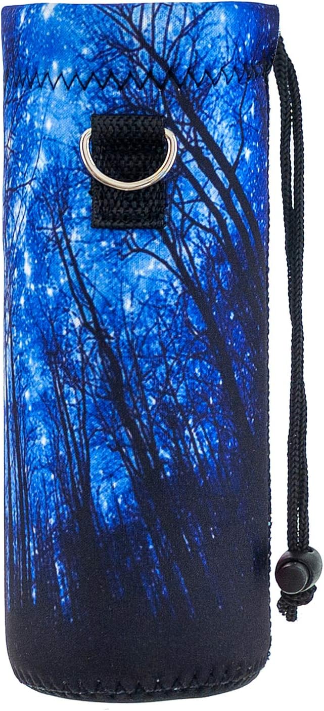 Water Bottle Sling Case Bag Carrier Holder - 500ML 750ML 1000ML Neoprene Water Bottle Sleeve Cooler Cover Pouch with Adjustable Shoulder Strap for Men Women Travel Camping Walking Hiking Running