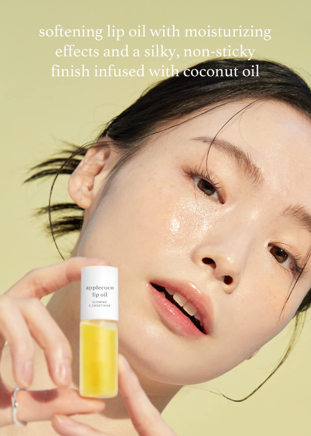 NOONI Korean Lip Butter Melting Balm (Applebutter) + Korean Vegan Lip Oil - Applecoco 0.12 Fl Oz Bundle