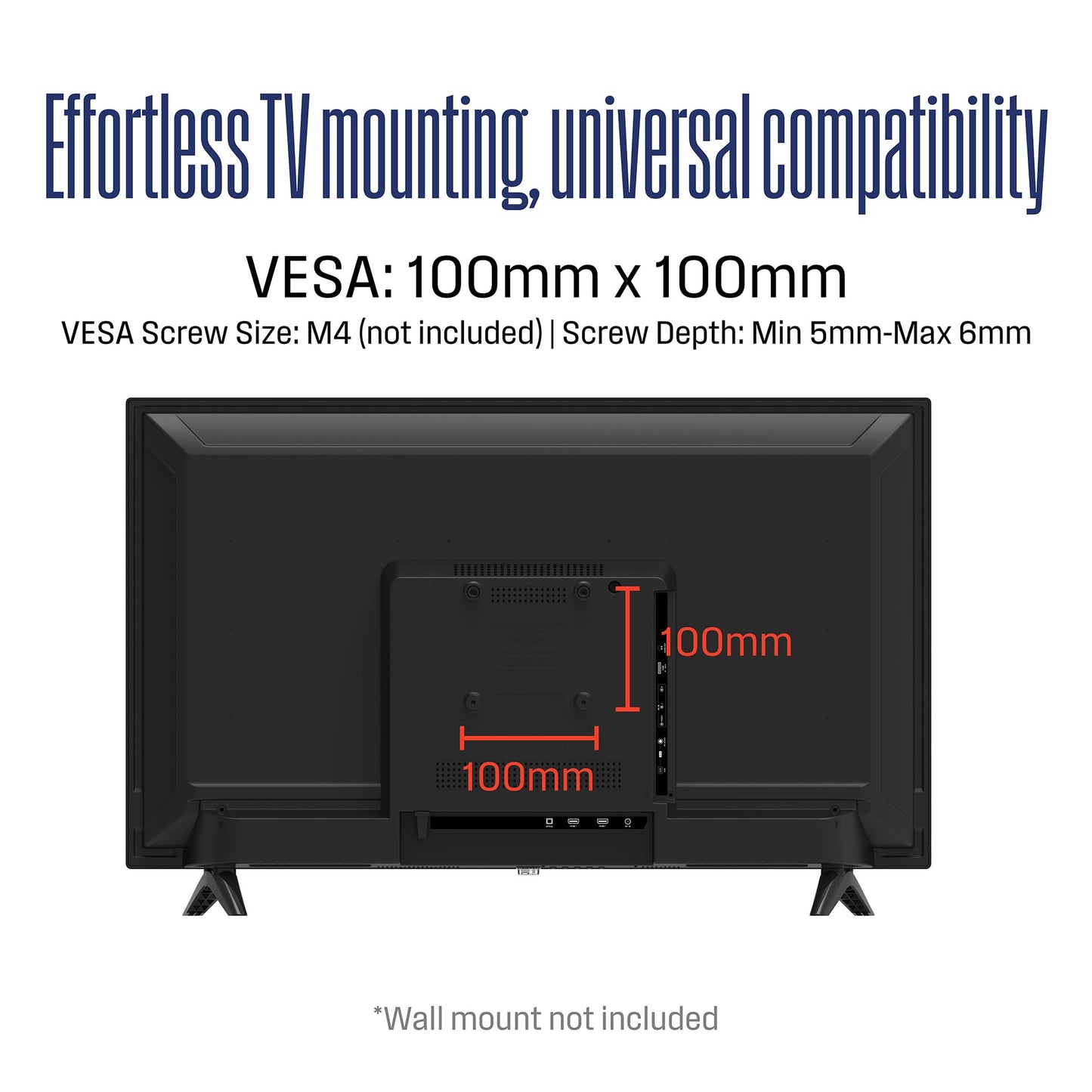 Westinghouse 24 Inch TV, 720p HD LED Small Flat Screen Non-Smart Television with HDMI, USB, VGA, & V-Chip Parental Controls, Monitor for Home, Kitchen, RV Camper, or Office