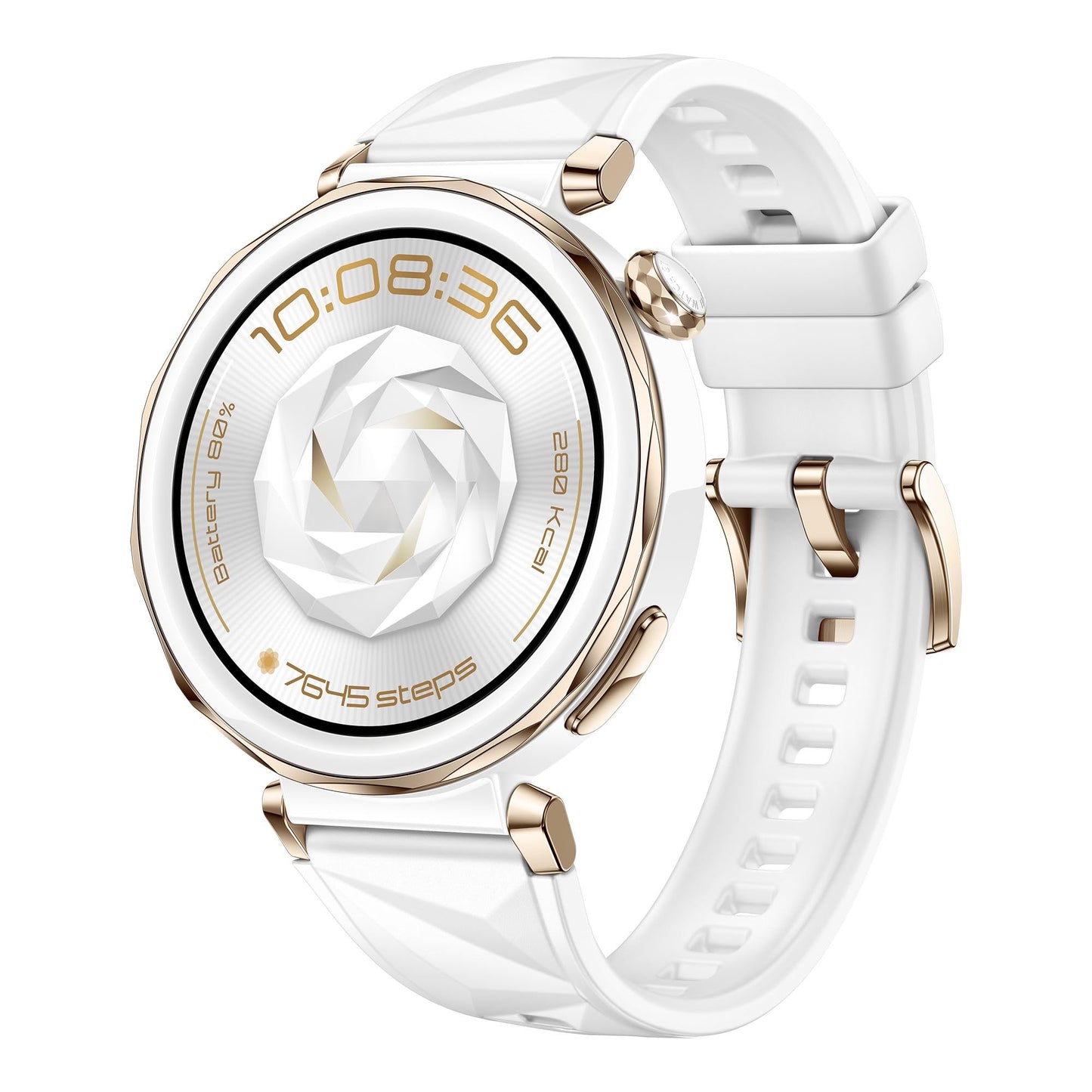 HUAWEI Watch GT 5 Pro 42 mm Smartwatch, Sharp-Edged Design, up to 7 Days Battery Life, Pro-Level Sports Watch, Health Tracking, Compatible with iOS and Android, White Fluroelastomer