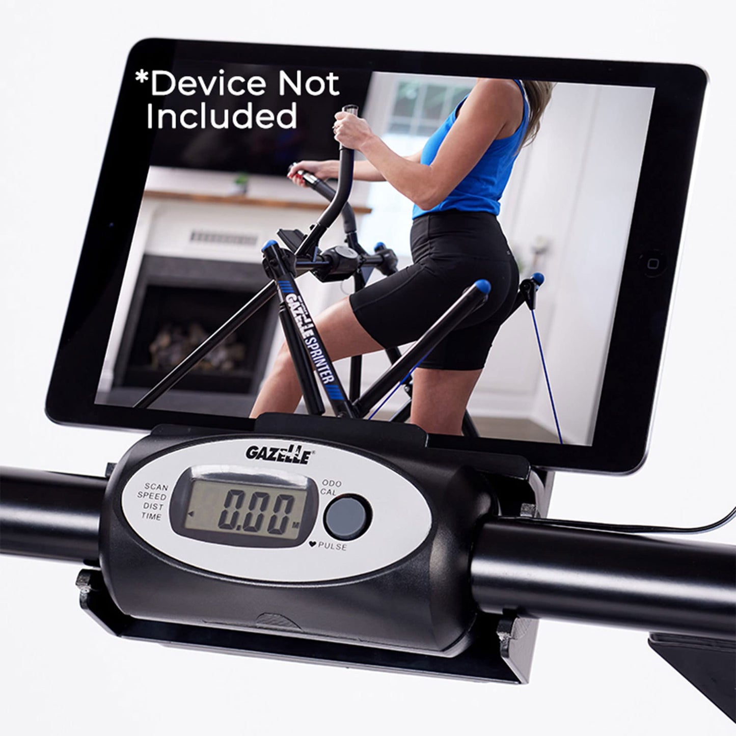 Gazelle Glider Elliptical Hybrid Exercise Machine for Home Gym, Pacer or Sprinter Model - Low-Impact Cardio & Strength Training, Total Body Workout, Foldable Steel Frame, Fitness Tracker Computer