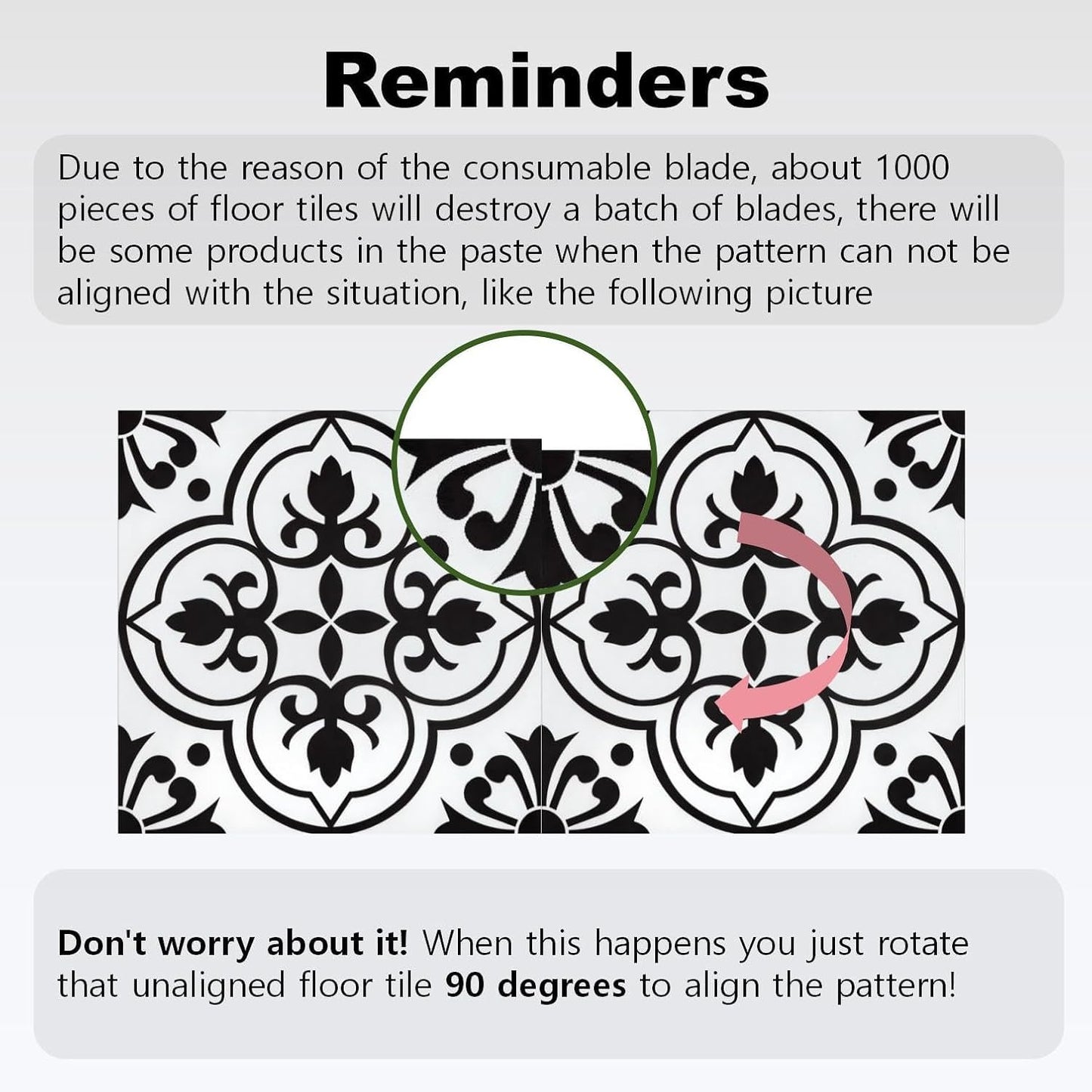 Alow Peel and Stick Floor Tile Waterproof, 20PCS Black and White Flower Floor Tile Easy to Paste, Vinyl Flooring for Bedroom, Living Room Kitchen and More๏ผ11.8Inx11.8In