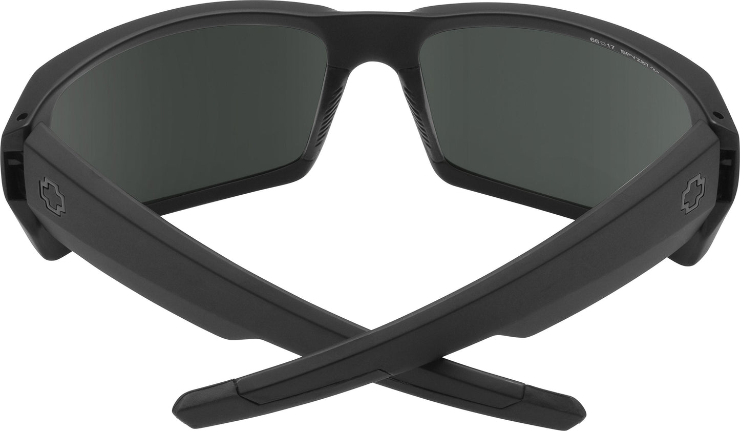 Spy Optic Men's General Rectangular Sunglasses, Ansi Matte Black/Gray, 60 mm