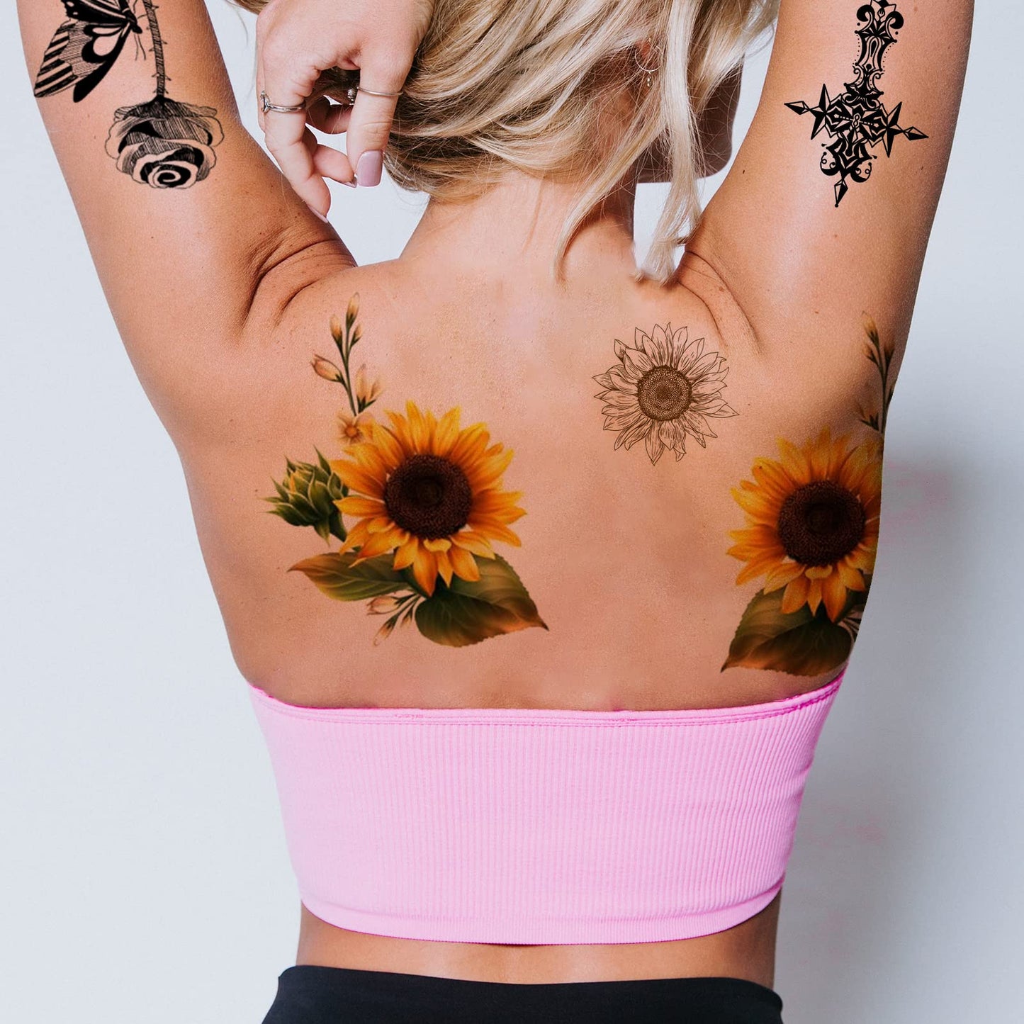 MECOLOUR Printable Temporary Tattoo Paper 8.5"X11"-30 Sets for Inkjet printer DIY Image Transfer Decal Paper for Skin, For Celebrate Festivals, Parties, Birthday Bashes,New Year