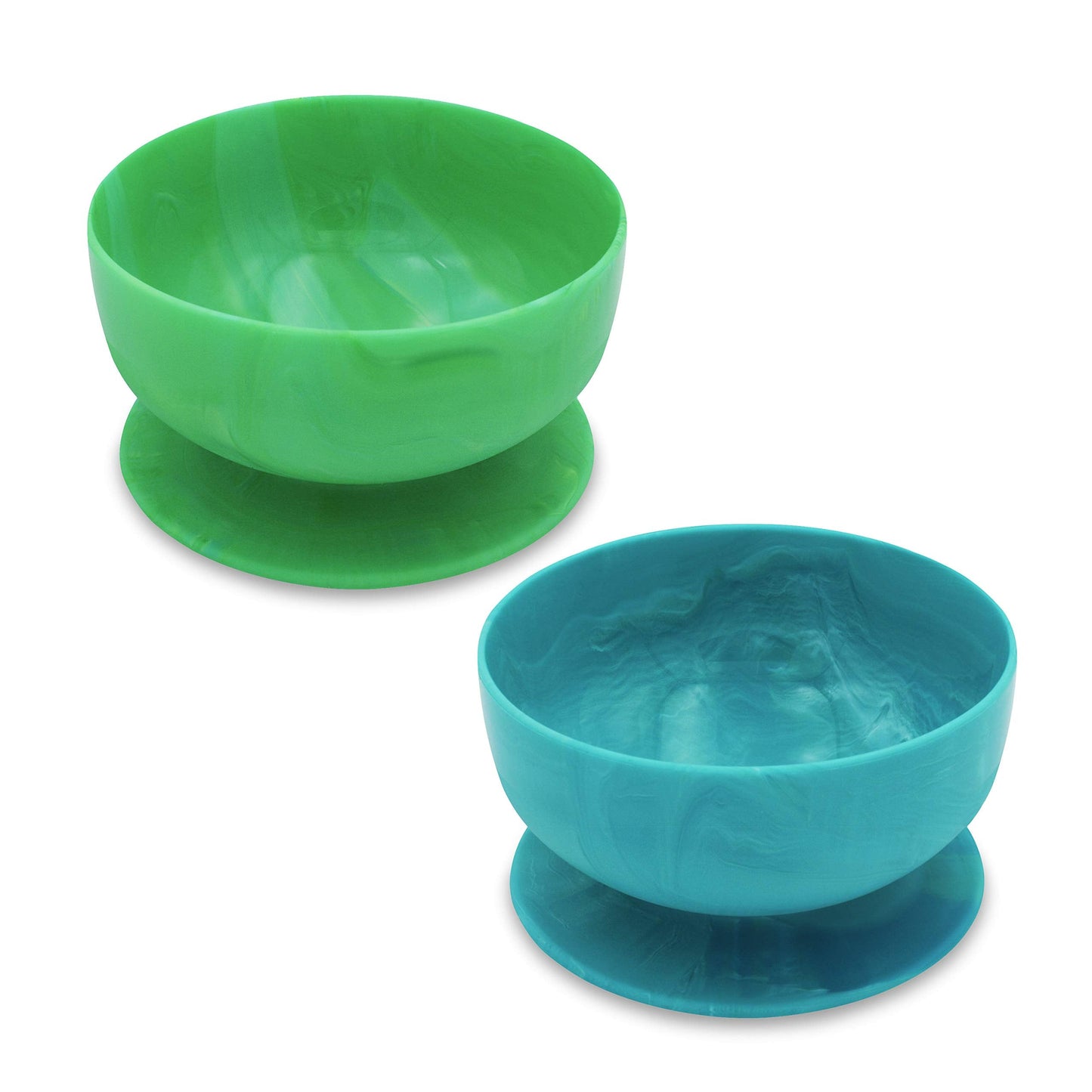ChooMee Silicone Baby Suction Bowls | Non Slip Extra Strong Suction Base with Durable and Firm Bowl | Ideal for Infant and Toddler Baby Led Feeding | Small 2 CT