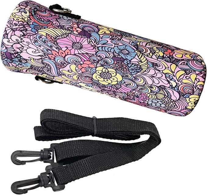 Water Bottle Sling Case Bag Carrier Holder - 500ML 750ML 1000ML Neoprene Water Bottle Sleeve Cooler Cover Pouch with Adjustable Shoulder Strap for Men Women Travel Camping Walking Hiking Running