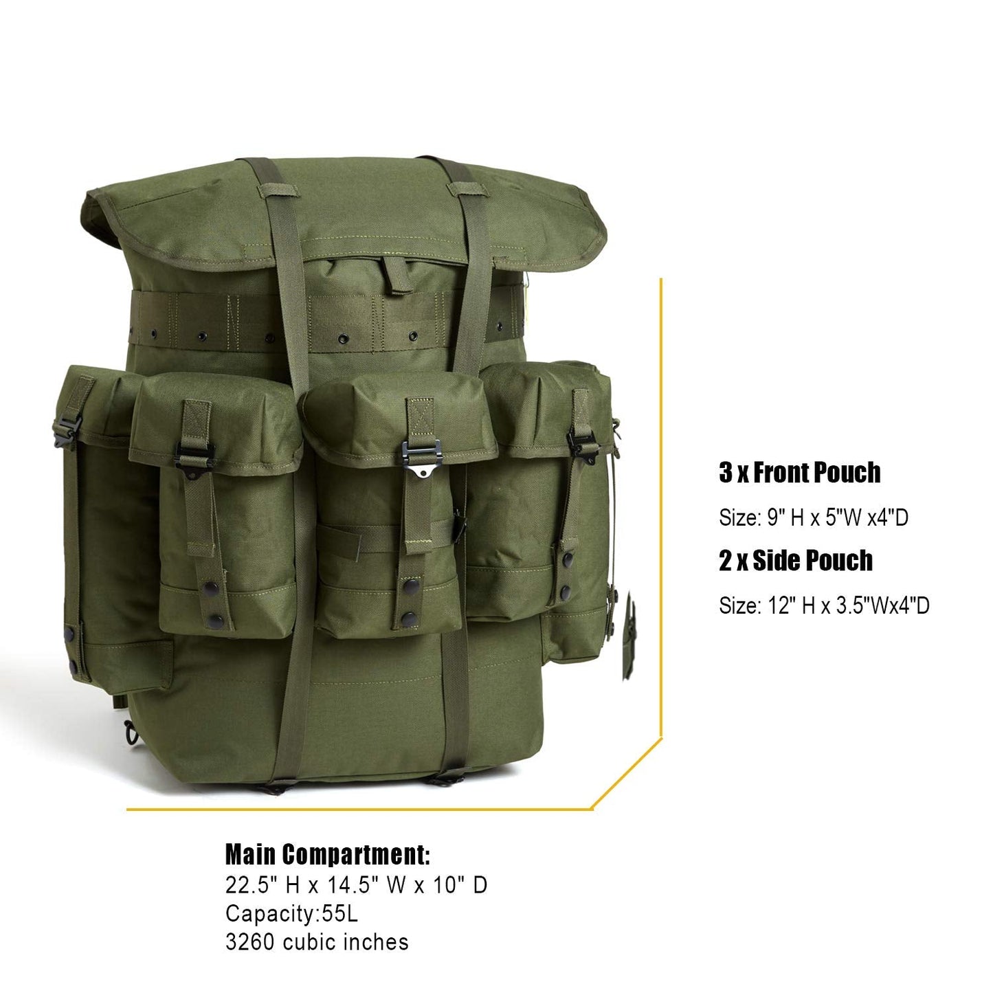 MT Military Alice Pack Army Survival Combat ALICE Rucksack Backpack