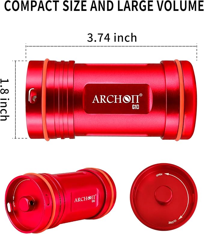 ARCHON Aluminum Alloy Waterproof Car Key Holder FOB Case, Keychain Dry Storage Box for Swimming,Diving Essential, Small Bag Kit for Boating