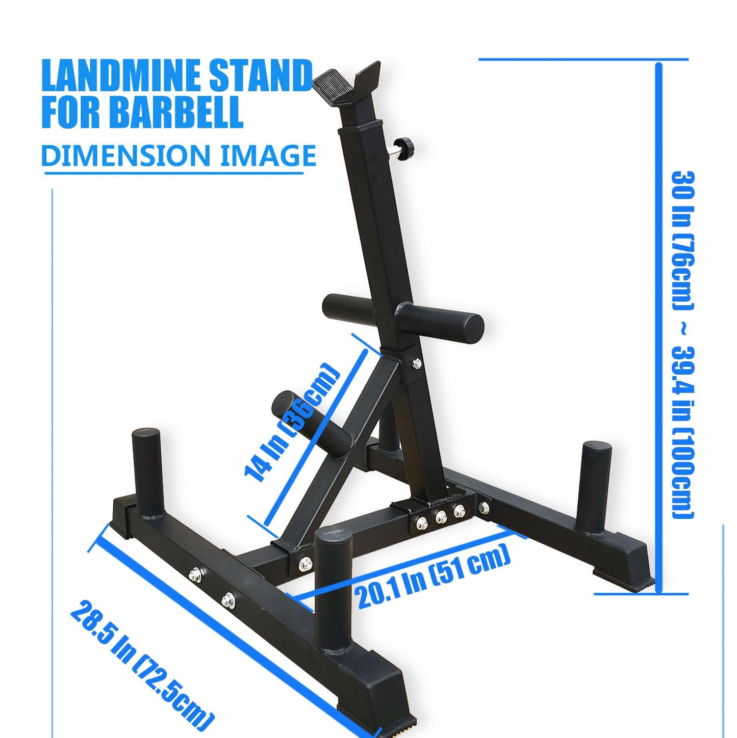 Upgraded Viking Press Landmine Handle for 2-Inch Olympic Barbell, T-Bar Row Attachment Core Strength Training Accessories landmine stand, Shoulder Press Landmine Attachment Equipment (Style O)