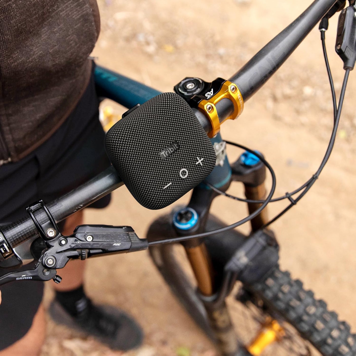 Tribit StormBox Micro 2 Wireless Portable Speaker: 10W Loud Deep Bass Sound, IP67 Waterproof Bike Speaker with Bluetooth 5.3, 12H Playtime, TWS Pairing for Camping Travel Hiking
