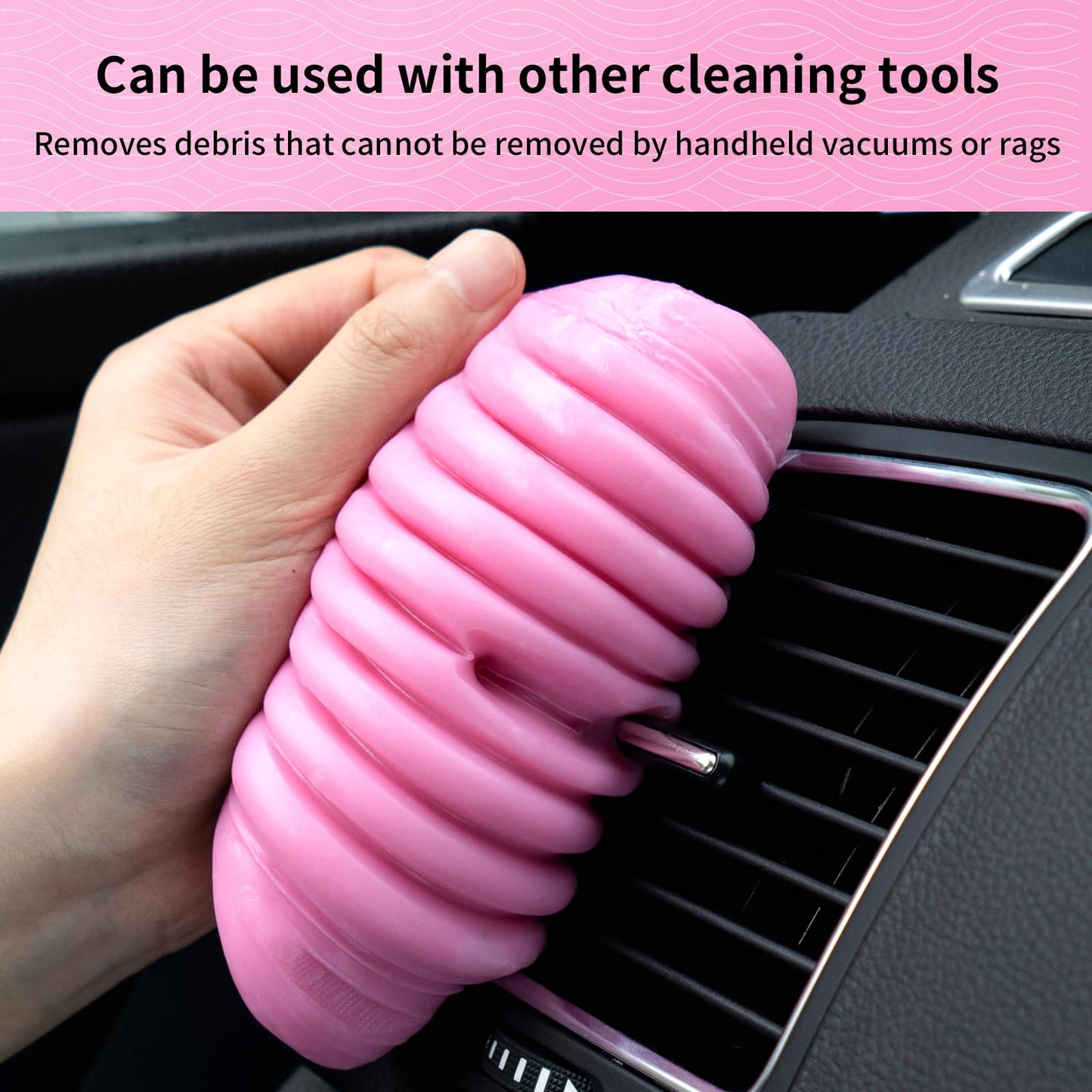 ALIOBC Car Cleaning Gel, 250g Keyboard Cleaner Cleaning Putty for Car Interior Car Slime Cleaner Dust Cleaning Gel Car Putty for Cleaning Car Gel Cleaner Pink