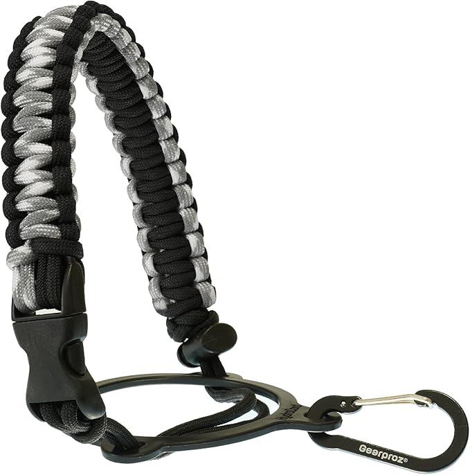 HydroCord Handle for Hydro Flask Wide Mouth Water Bottles, Hydroflask 1.0, Iron Flask, Thermoflask and Takeya Reusable Water Bottles, Paracord Survival Strap
