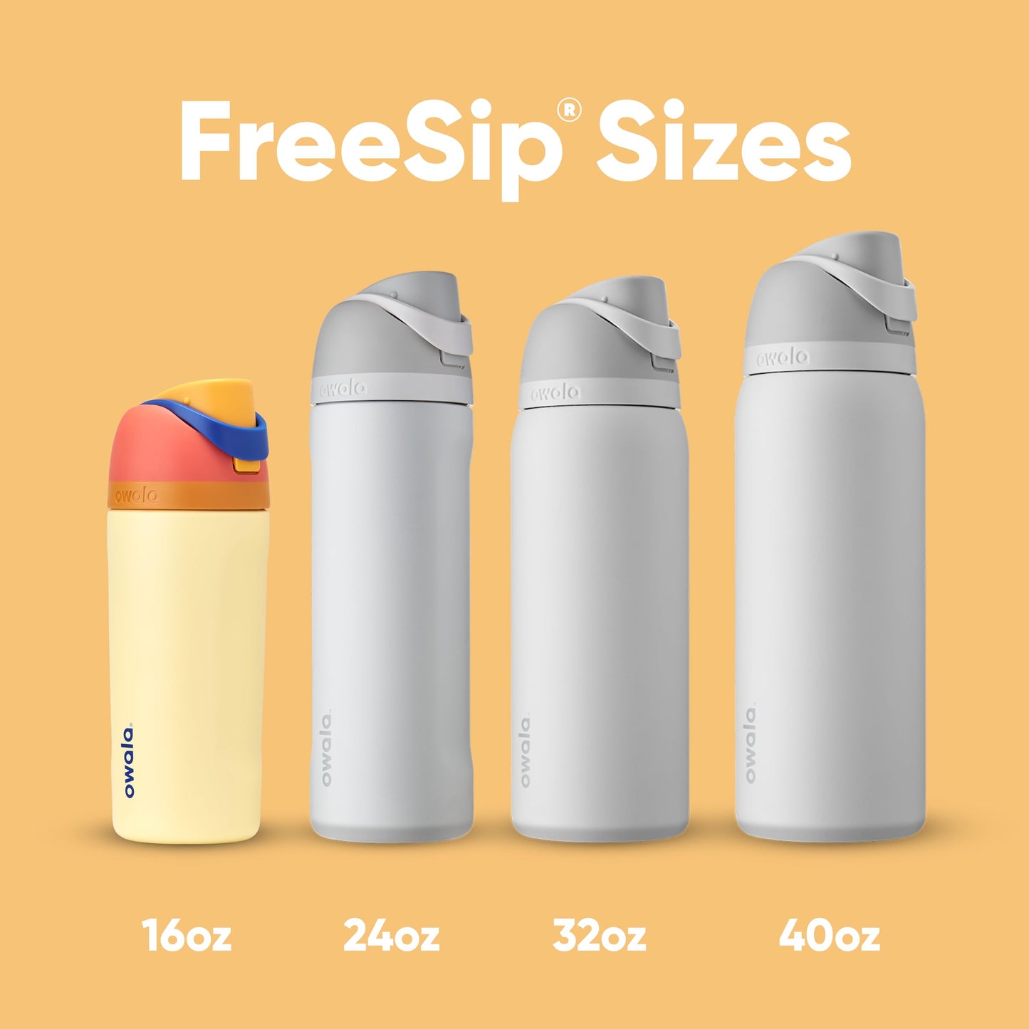 Owala Kids FreeSip Insulated Stainless Steel Water Bottle with Straw, BPA-Free Sports Water Bottle, Great for Travel, 16 oz, Misty Horizon