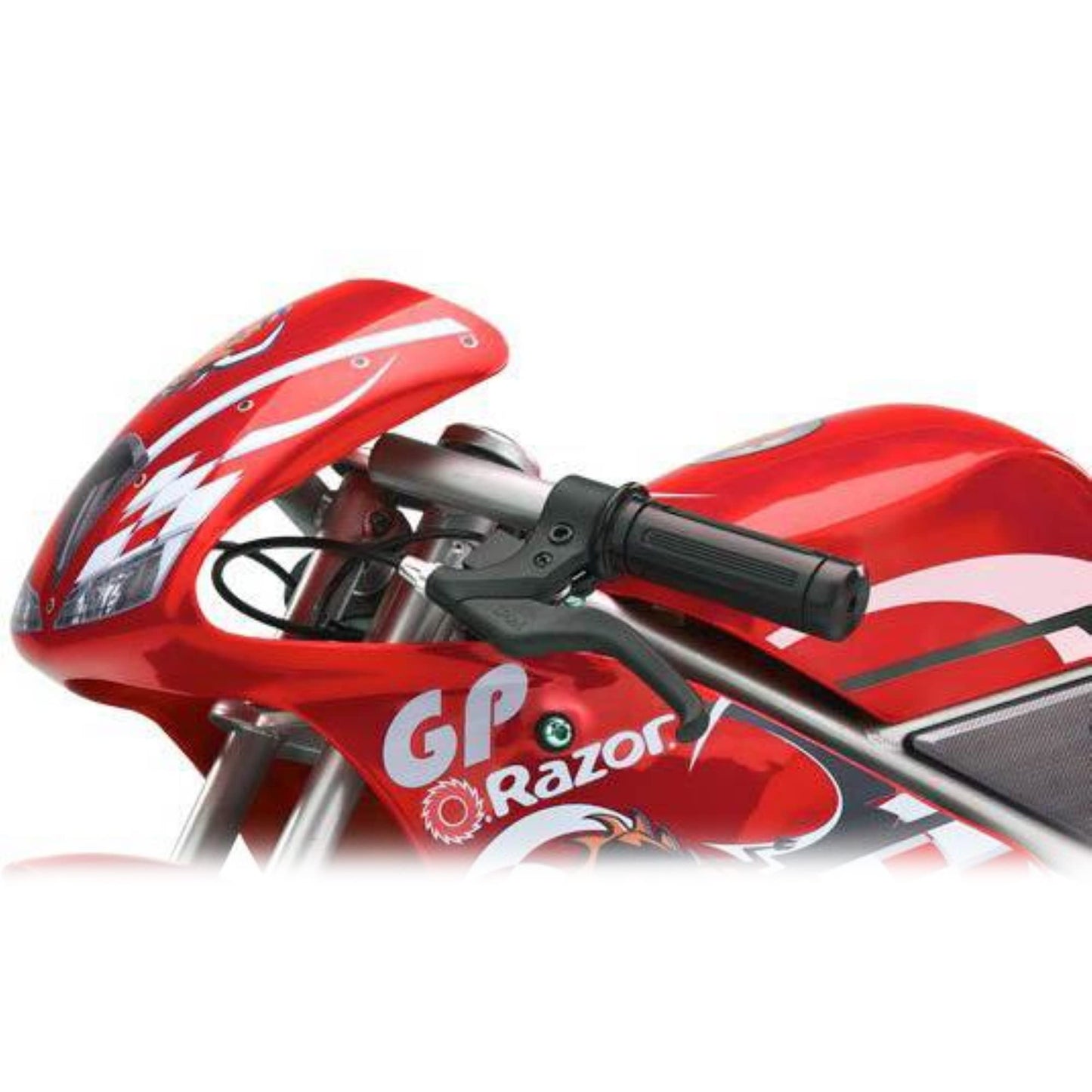 Razor 24 Volt Mini Electric Bike 1 Speed Dirt Racing Motorcycle Pocket Rocket with 10” Pneumatic Tires, Speeds up to 15 MPH, Ages 13 Plus, 2 Pack, Red