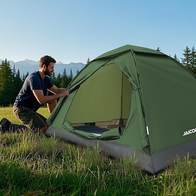 1/2/4 Person Camping Tent - Lightweight Backpacking Tent, Waterproof Windproof Easy Setup Hiking Tent, Suitable for Outdoor, Family, Camping, Hunting, Mountaineering Travel