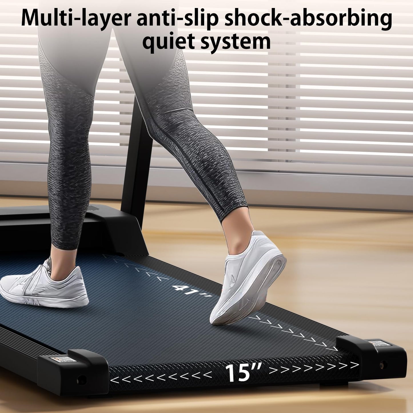 AoraPulse Portable Treadmills for Home, 3.0HP Folding Walking Small Treadmill with 300 LBS Capacity, Foldable Running Exercise Electric Compact Treadmill with LED Display