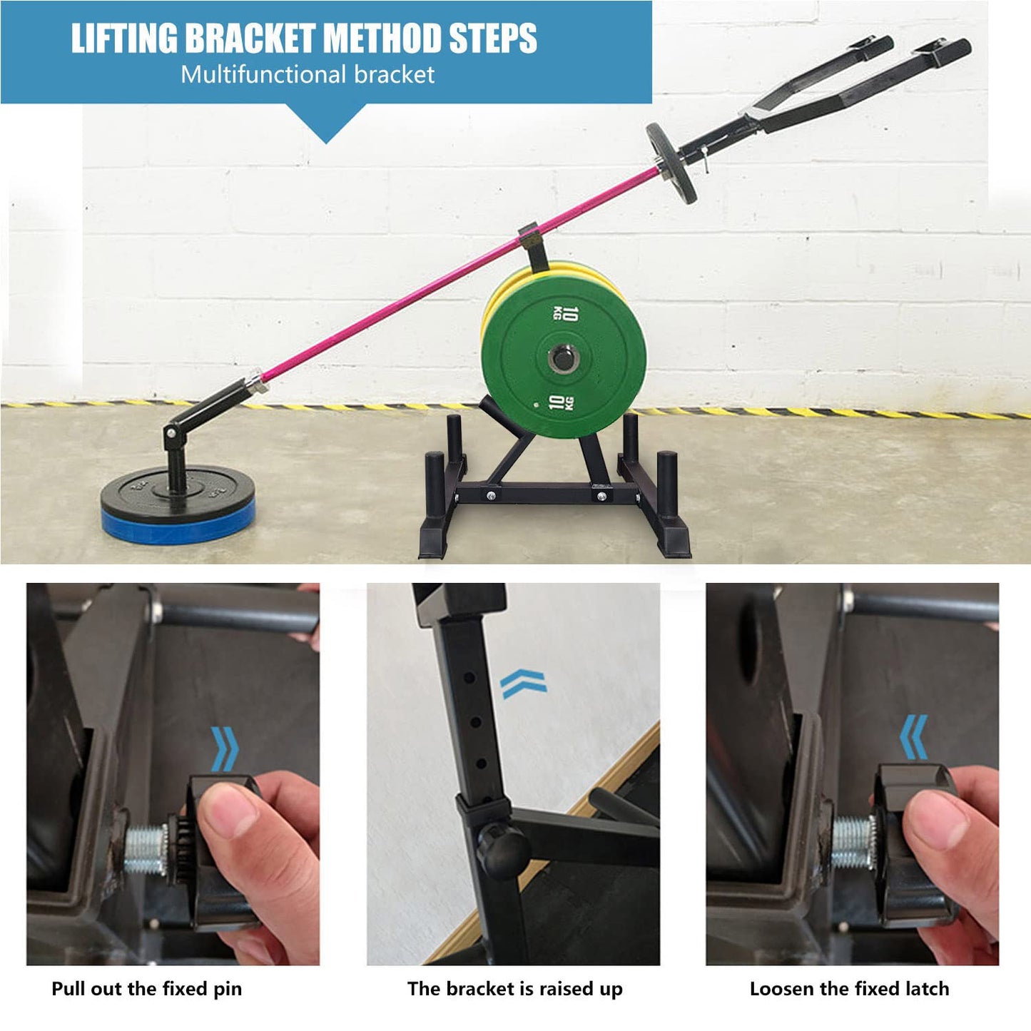 Viking Press Landmine Handle for 2-Inch Olympic Barbell, T-Bar Row Attachment Core Strength Training Accessories, Shoulder Press Landmine Attachment Equipment (Style F)