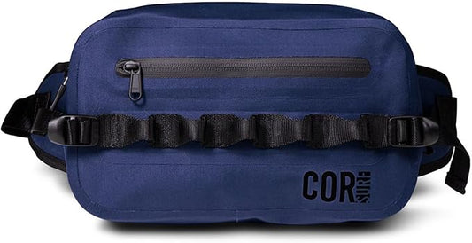 Waterproof Waist Pack 2.5L | Waterproof Belt Bag with Wide, Comfortable Waist Strap, Floating Waterproof Fanny Pack for Travel, Fly Fishing, Beach, Swimming, Paddleboarding, Kayaking (Dark Blue)