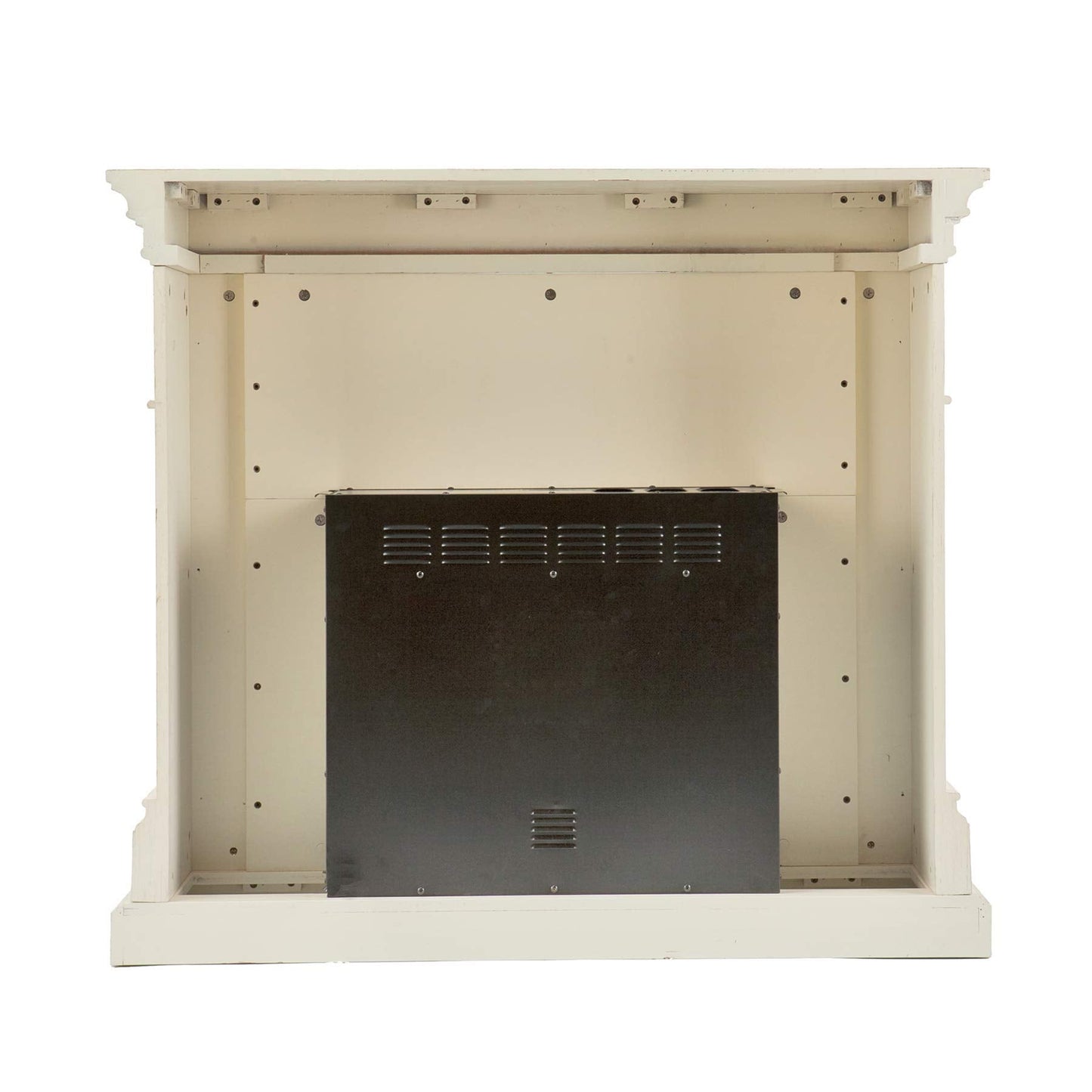 SEI Furniture Sicilian Harvest Traditional Style Electric Fireplace, 44.75" W x 14" D x 40.25" H, Ivory