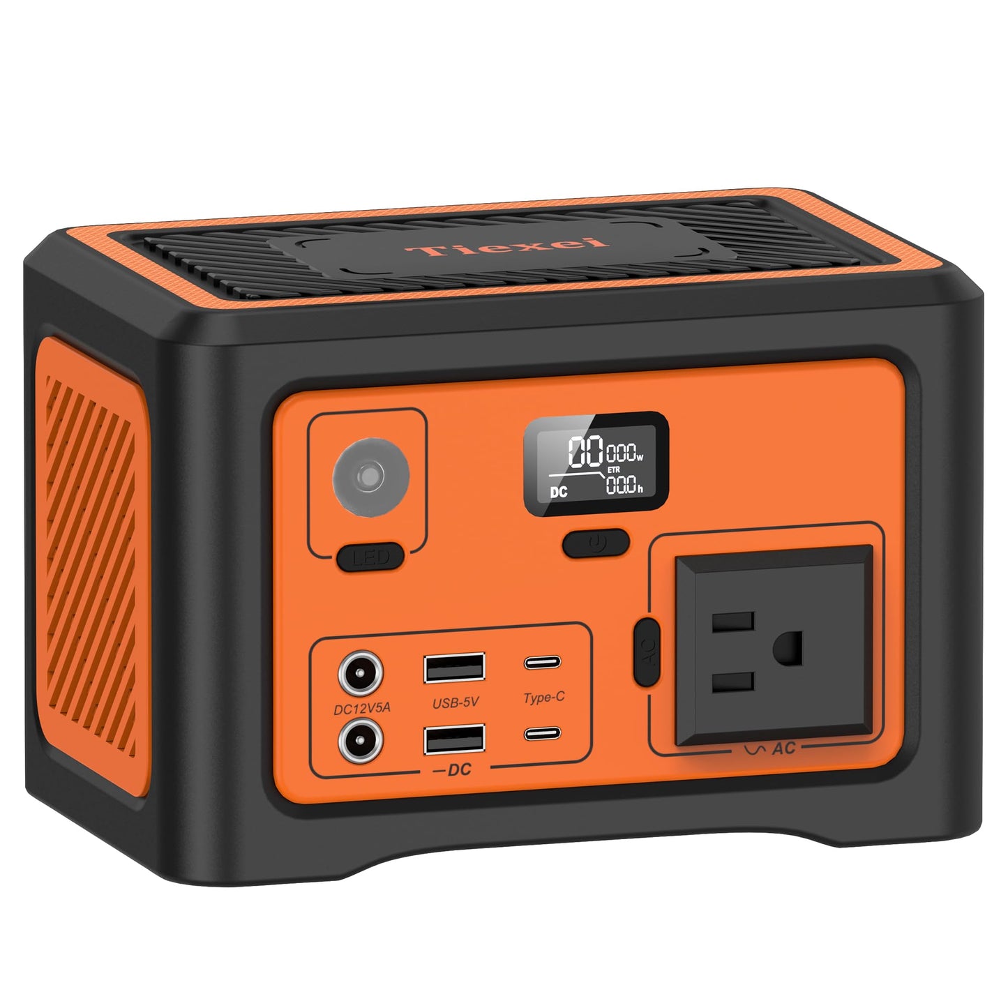 Tiexei S1 Portable Power Station,192W Camping battery generator,Solar power station,electric generator with AC Outlet 100W for Home Backup Outdoor Emergency Camping RV with Bluetooth
