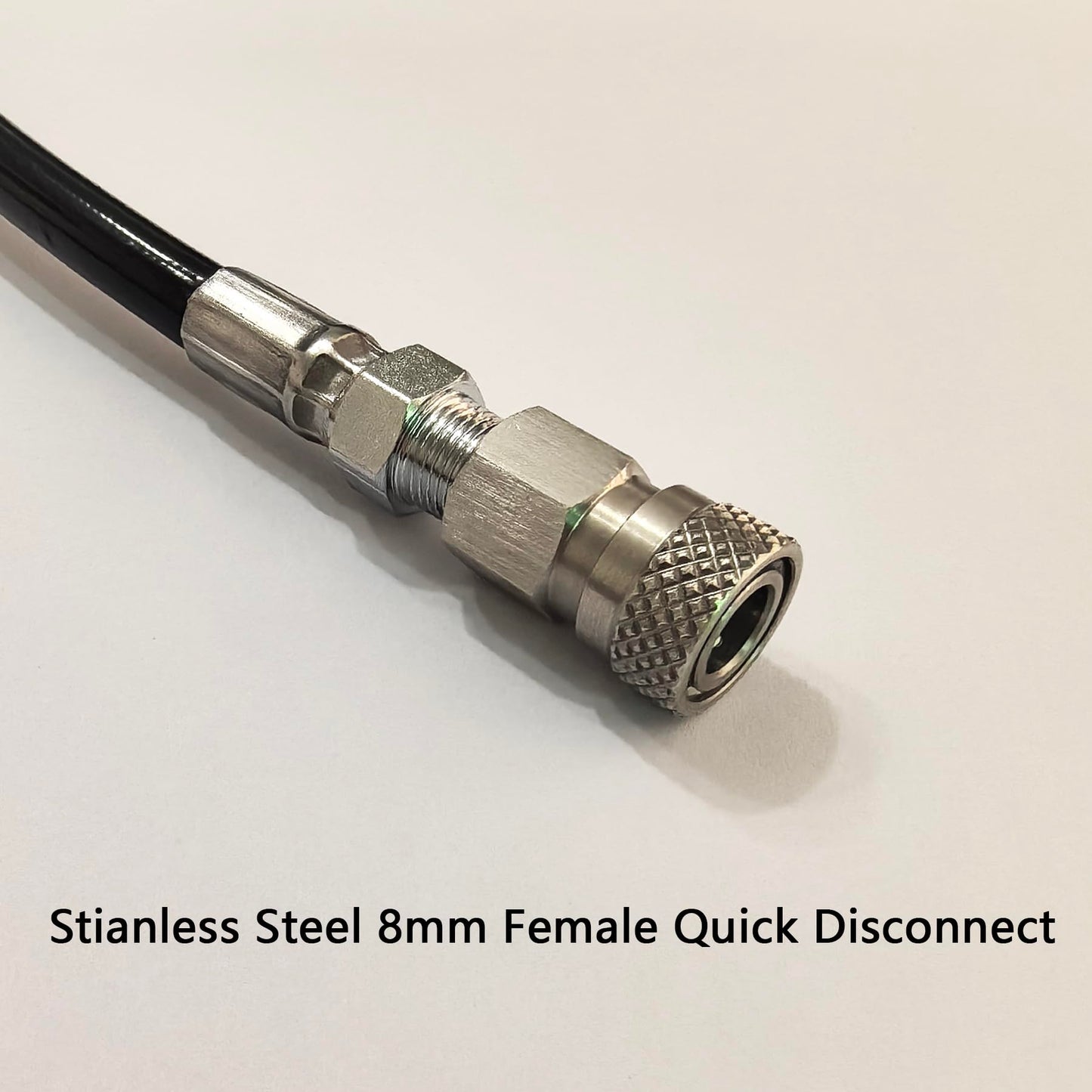 Aopkeo 37inches Fill Whip 8mm Male Female Quick Disconnect 4500psi Charging Extension Hose Stainless Steel End for Paintball PCP Airsoft Diving (Double Female End)