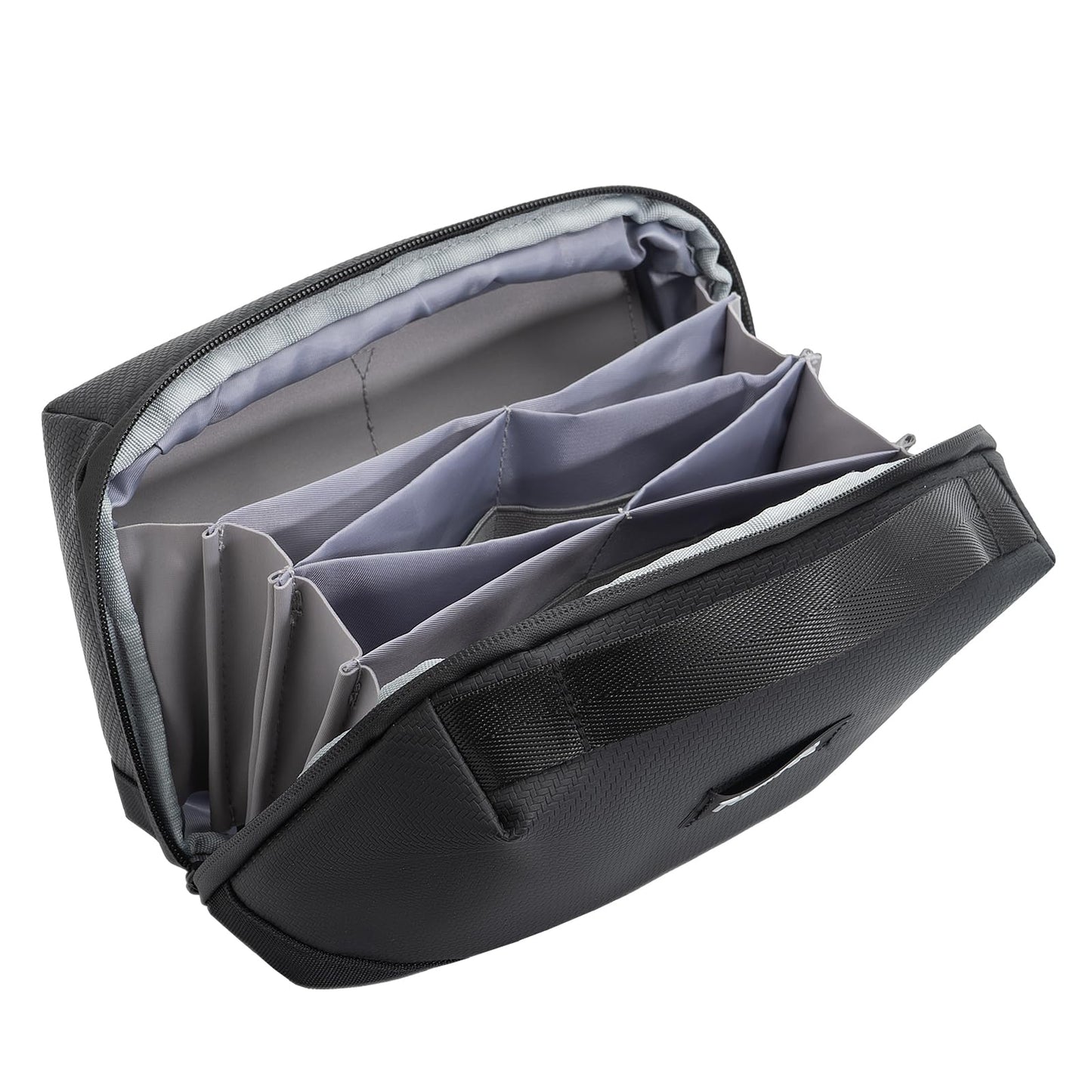 LENTION Tech Kit Travel Padded Electronics Organizer Bag Cable Tech Pouch for Electronic Accessories, Scratch-Resistant, Shock Proof, Cases for Charger Power Bank, Phone, Cord (M372, Black)