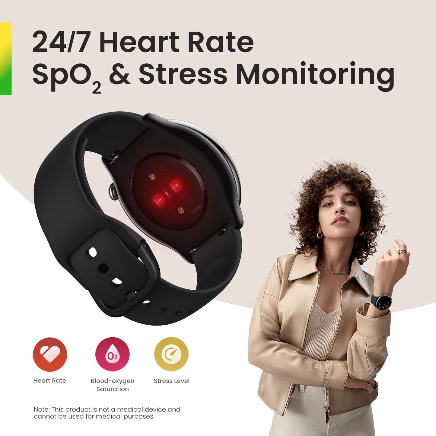 Amazfit GTR Mini Smart Watch 43mm, 14-Day Battery Life, GPS, AI Fitness App Enabled, Heart Rate & Sleep Health Monitoring, Activity Trackers and Smartwatches, Android iPhone Compatible, Misty Pink