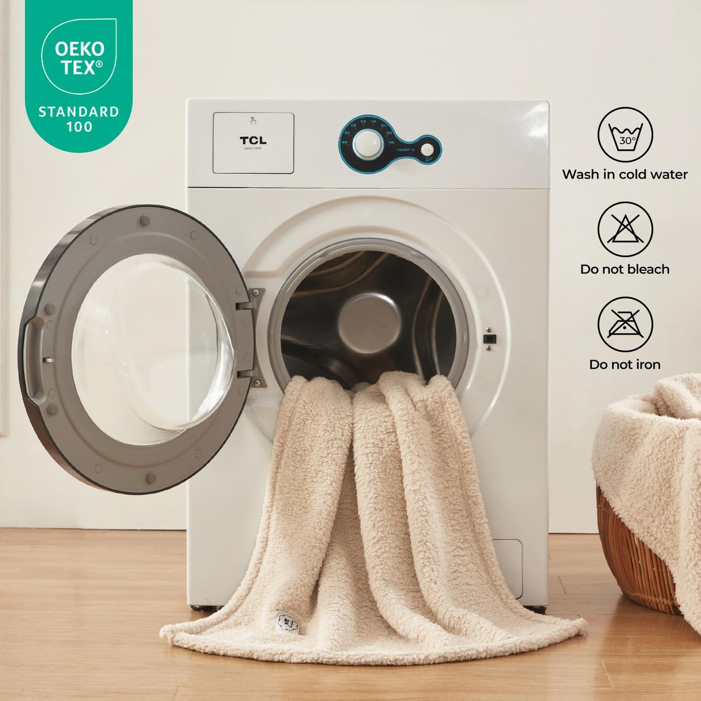 1 Pack 3 Calming Blankets Fluffy Premium Fleece Pet Blanket Soft Sherpa Throw for Dog Puppy Cat Beige Small (23" x16'')