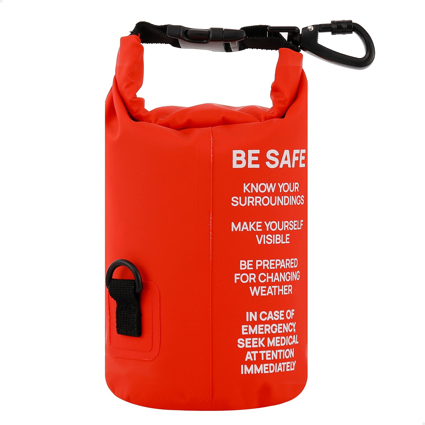 Breakwater Supply™ Waterproof Survival First Aid Kit, 101 Piece AFAK Emergency Supplies in Dry Bag, IFAK Trauma Kit Bug Out Bag for Camping, Hiking, Boating, Fishing, Hunting with Splint (Red)