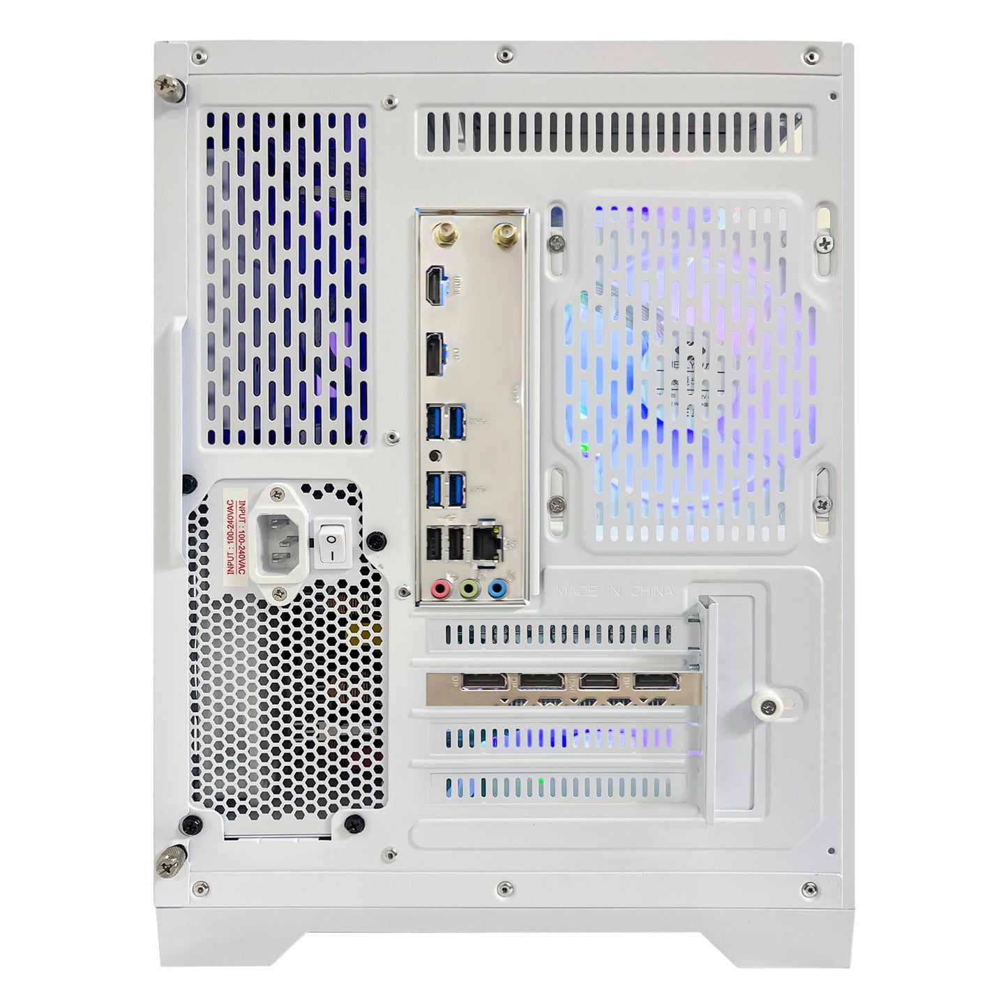 HOENGAGER Ocean of Stars Gaming PC -AMD Ryzen 7 7800X3D 4.2 GHz, RTX 4060 8G, 32GB DDR5 RAM 6000MHz, 1TB PCIe SSD, 11AC WiFi, Windows 11 Pro 64-bit -White