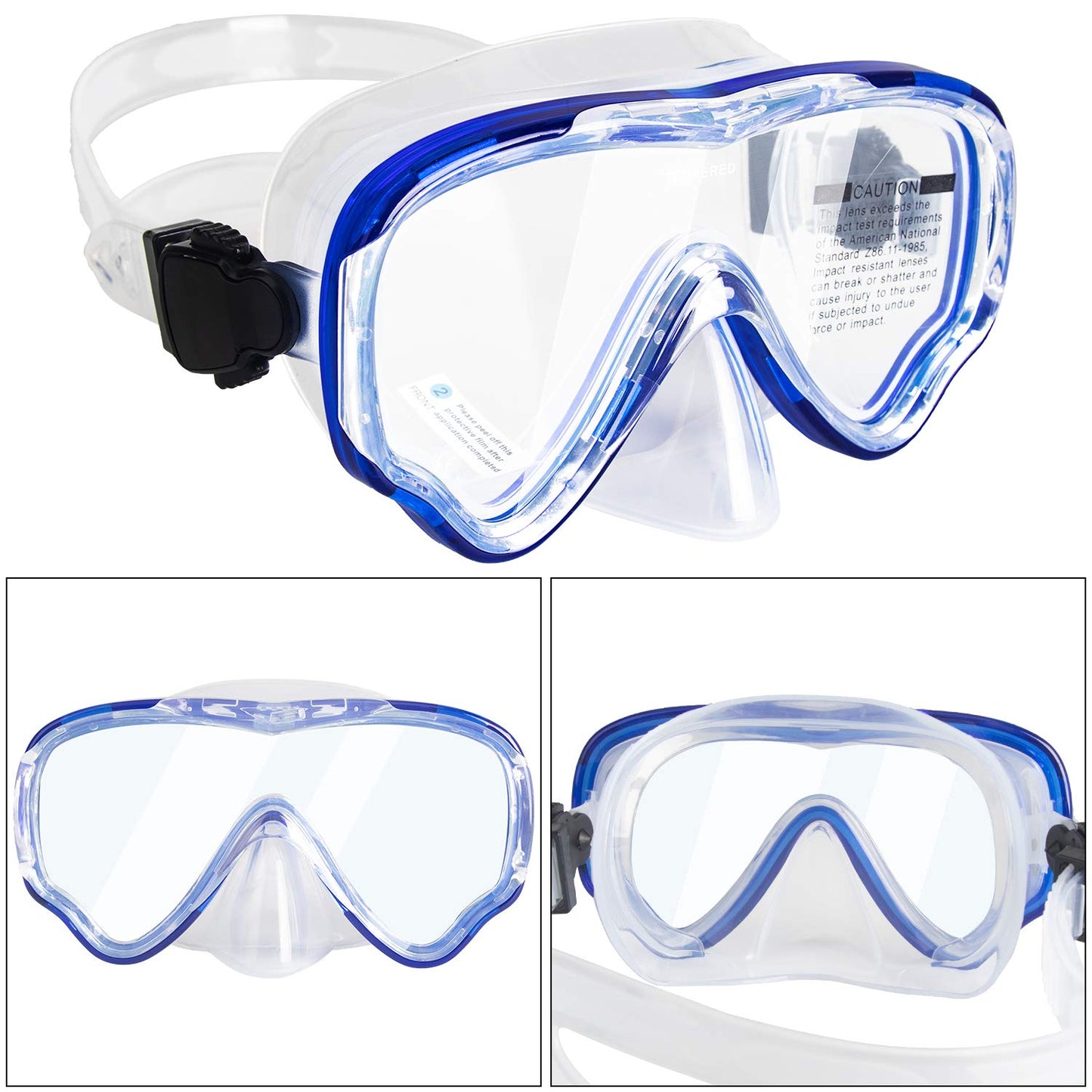 Peicees Swimming Goggles with Nose Cover for Kids, youth Anti Fog Swim Goggles Snorkel Diving Mask for Boys Girls