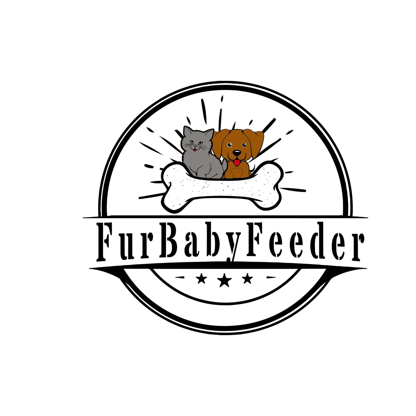 FurBabyFeeder Sphere – RFID Automatic Cat Feeder with Mute Option & Tag Sleeve – Smart Feeder for Multi-Cat Homes – Works with Wet & Dry Food – Secure Locking Doors, LCD Display - Coffee