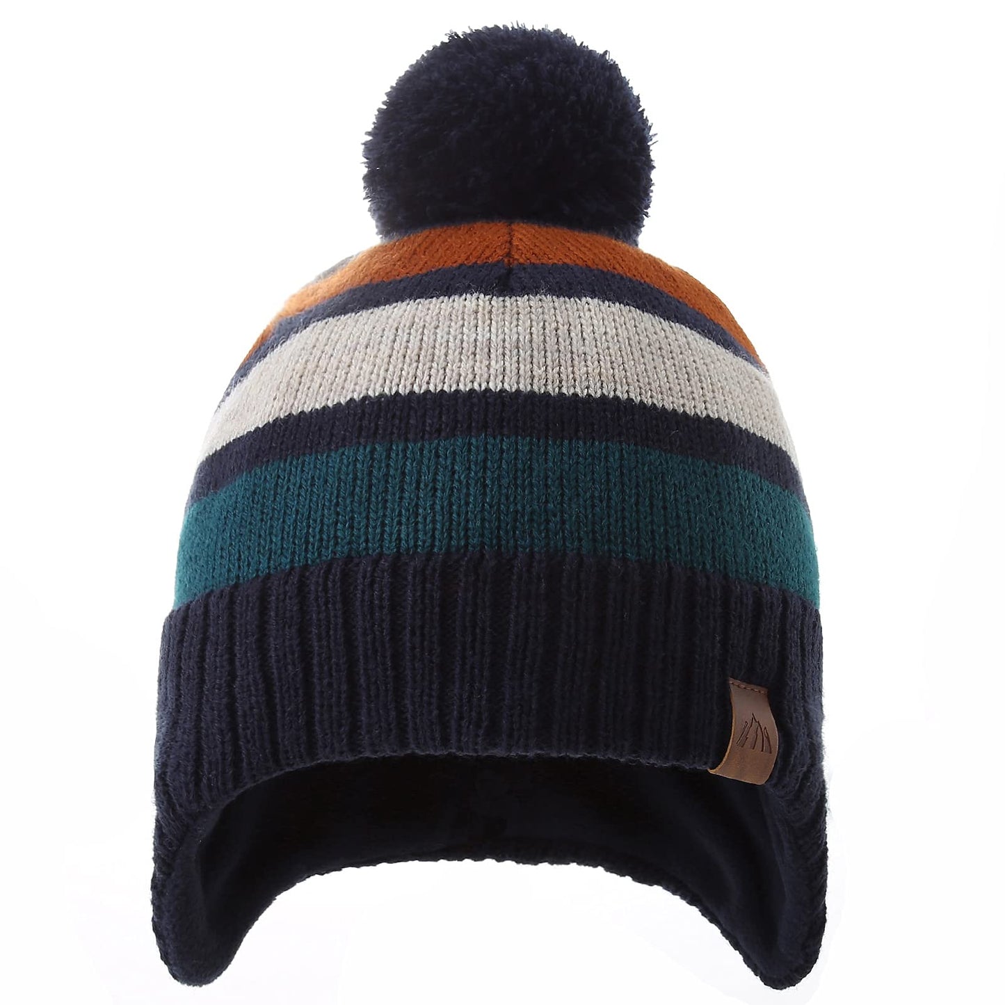 AHAHA Boys Winter Hat Baby Beanies with Earflap Upgrade Fleece-Lined Skiing Toddler Hat