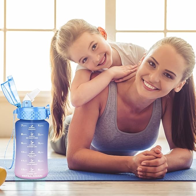 OLDLEY Kids Water Bottle for School, 12 oz, BPA-Free, Reusable, Leak-proof, Durable Tritan Plastic, One-handed Opening, Anti-dust Spout Cover