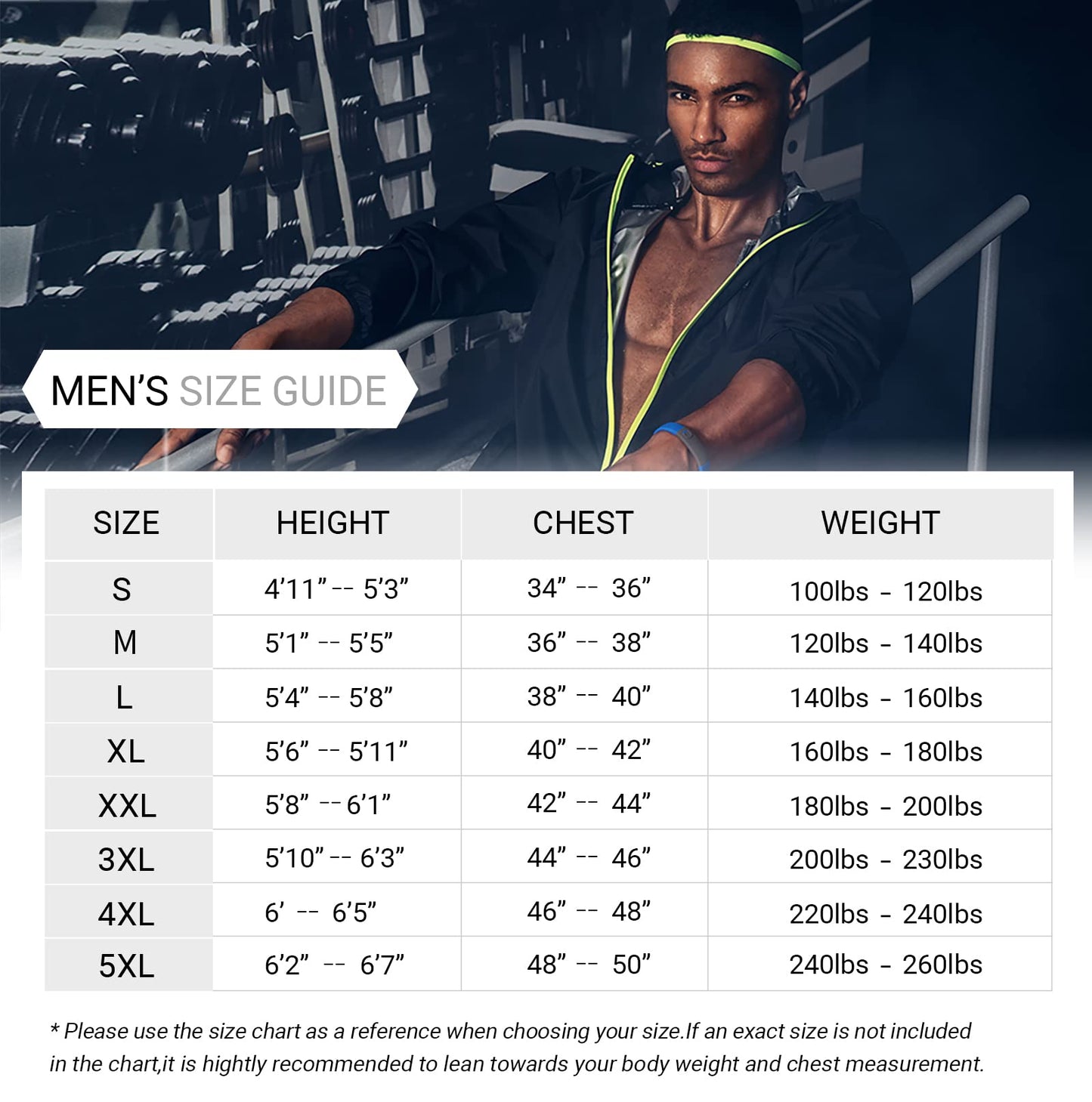 HOTSUIT Sauna Suit Workout Jacket - Men Boxing Anti Rip Sweat Suits Tops, Black, M