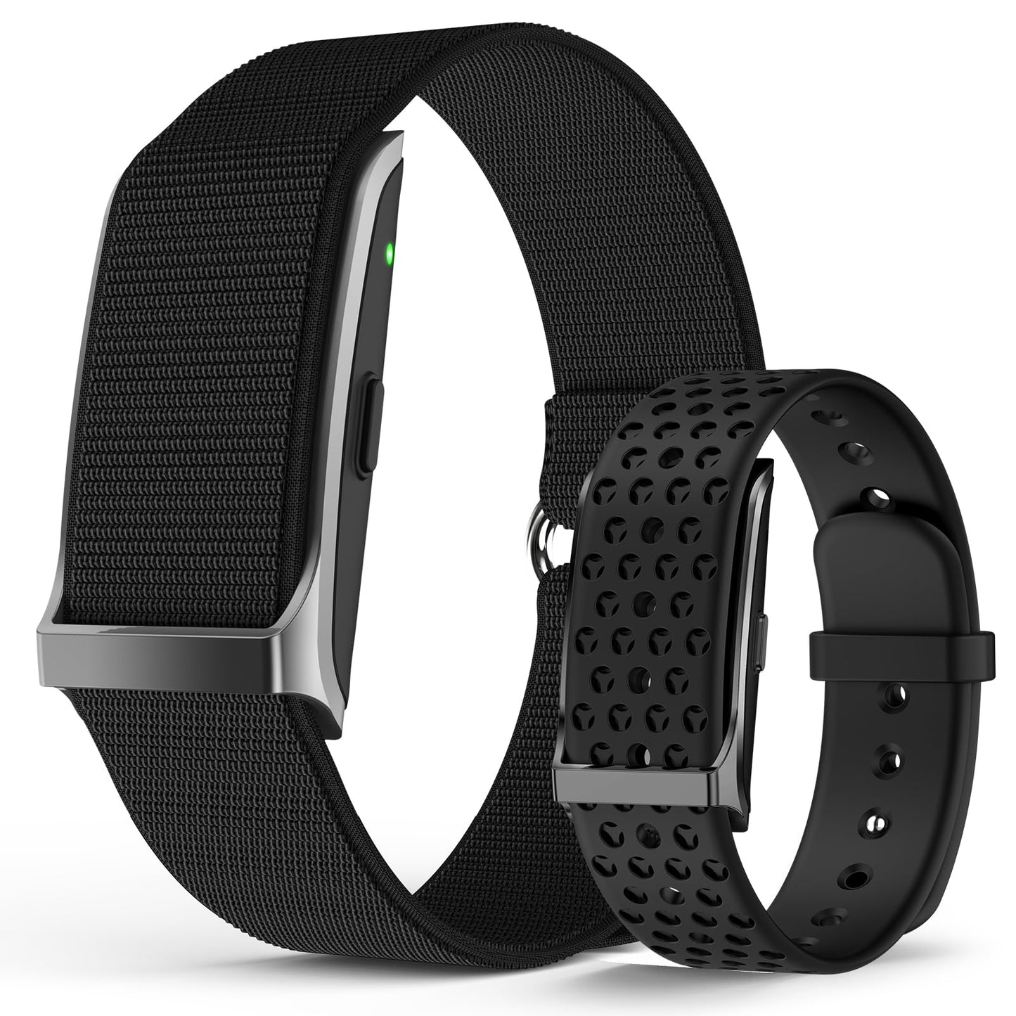 Smart Bracelet, Wearable Activity & Fitness Tracker Band, 24H Sleep Tracker, All-Day Continuous Heart Rate Blood Pressure Stress HRV Monitor, 120+ Sport Modes Smart Wristband with Free APP 2 Bands