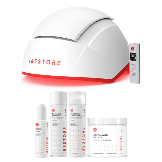 Complete Hair Growth Power Kit: Professional Hair Device + Hair Growth Supplement, Activator Serum, Thickening Shampoo & Conditioner