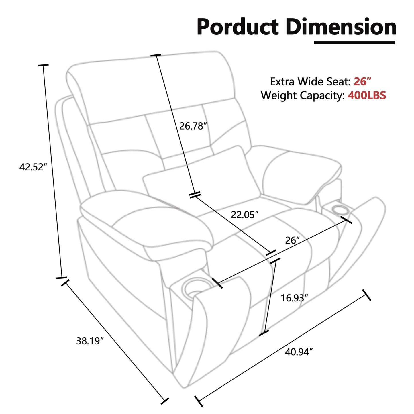 JIKFRIMA Dual Motor Power Lift Recliner Chair with Massage Heating for Adults Elderly, Electric Lift Chairs Lay Flat Recliners, Infinite Position, 2 Hidden Cup Holders