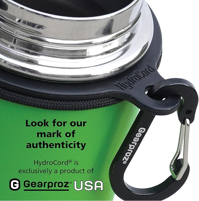 HydroCord Handle for Hydro Flask Wide Mouth Water Bottles, Hydroflask 1.0, Iron Flask, Thermoflask and Takeya Reusable Water Bottles, Paracord Survival Strap