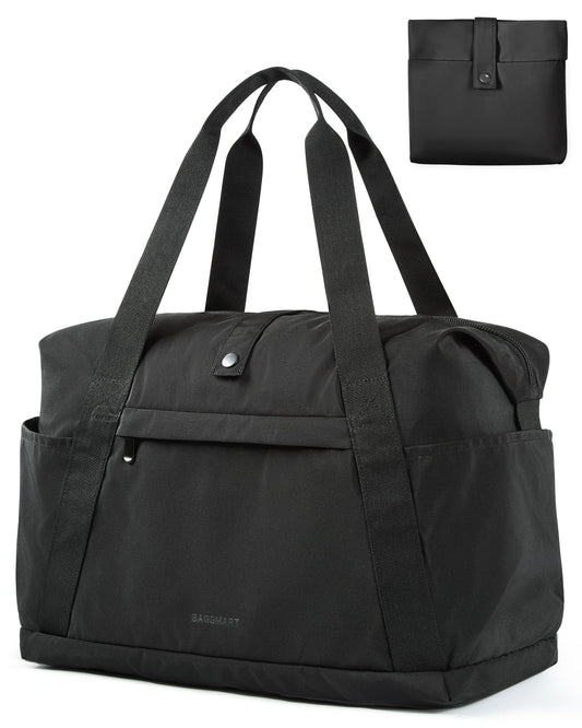 BAGSMART For Spirit Airlines Personal Item Bag, 23L Foldable Weekender Bags for Women Gym Tote Overnight Bag for Travel