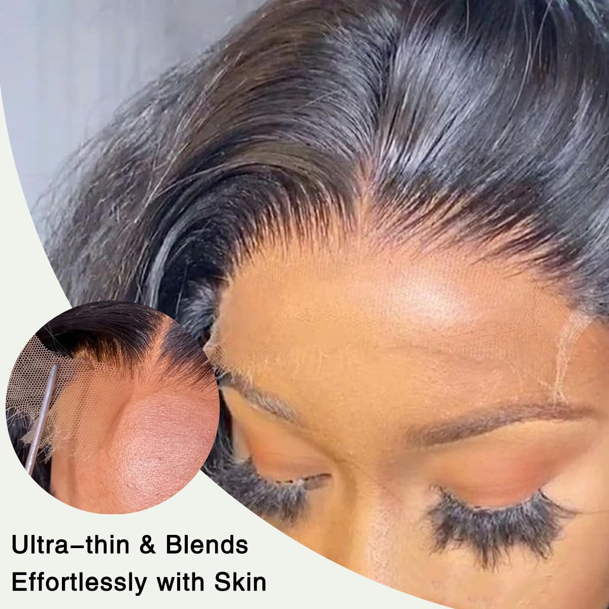 Anknia SKINLIKE 5x5 Real HD Lace Closure Human Hair Straight Invisible HD Lace Closure Single Knots 0.1mm Ultra-thin Pre Plucked Natural Hairline 20 Inch (Natural Black- 5x5 HD Lace Closure, 20 Inch)
