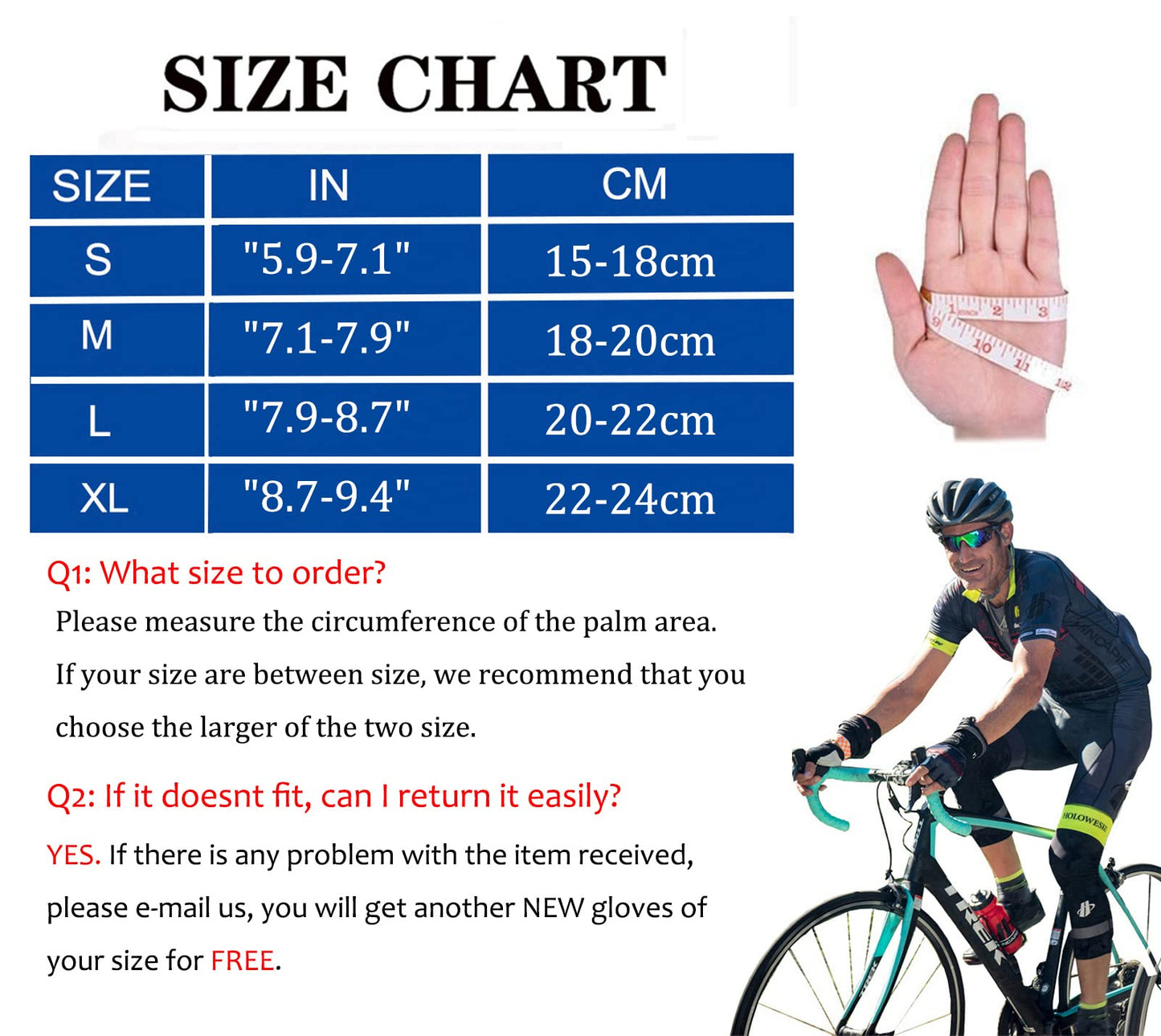 ROVOS Bike Gloves Men & Women Cycling Gloves Bicycle Gloves 5mm Absorbing Padded Half Finger Breathable Mountain Bike MTB Road Biking Gloves (Green, Medium)