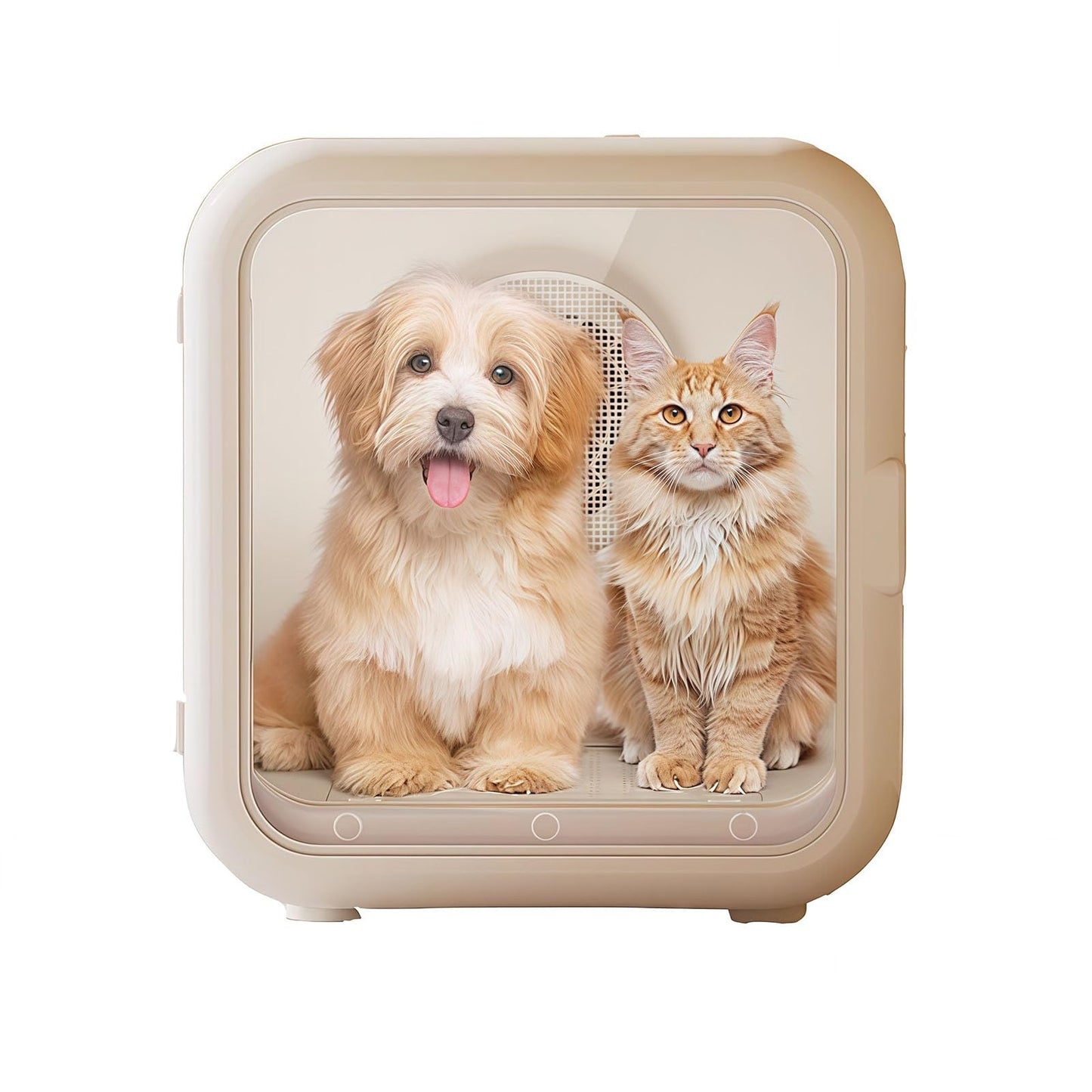 WENMEE Ultra Quiet Pet Dryer Box for Cats,35dB Low Noise Electric Grooming Blower,Energy Saving 0.3kWh/Hour